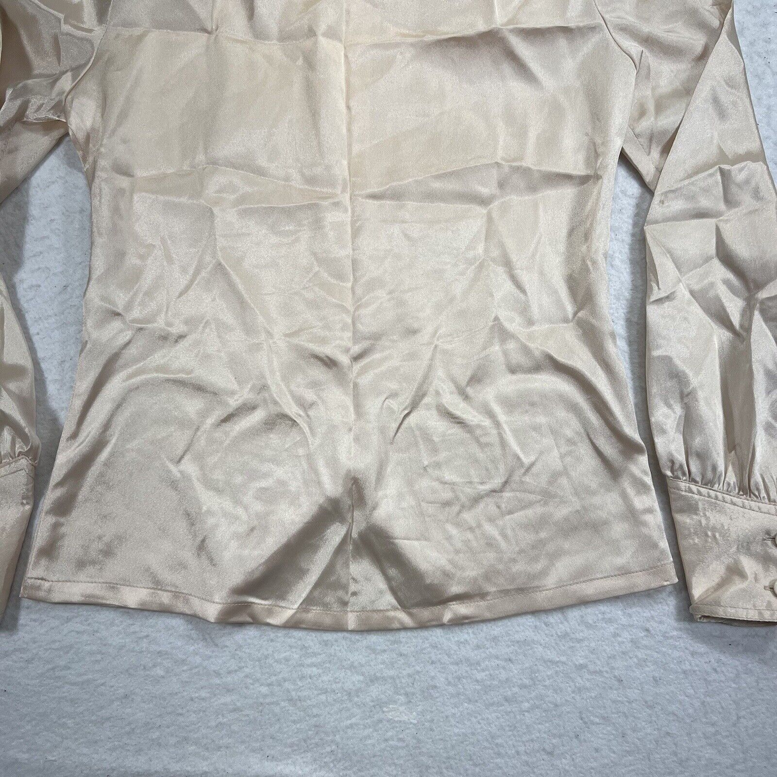 Vintage Vintage Cesare Piccini Italy Button Front Silk Ribbon Top Size S / US 4 / IT 40 - 12 Thumbnail