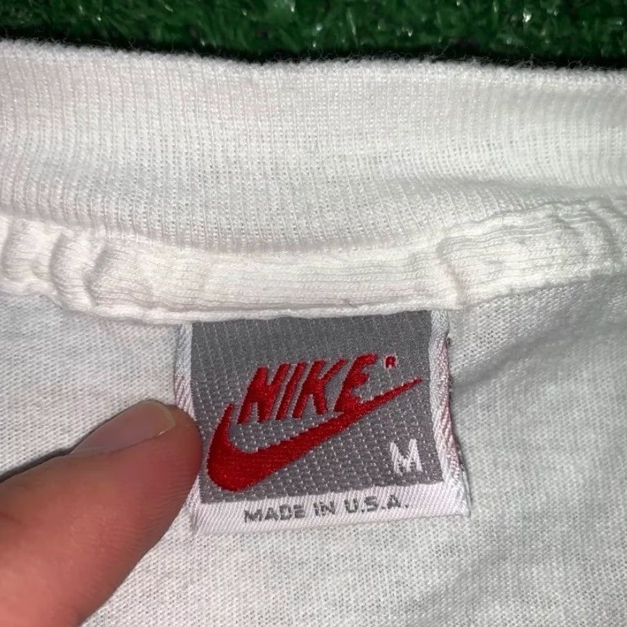 Nike VINTAGE Nike T-Shirt USA Mayor 90s Medium White Graphic Tee Mens Size US M / EU 48-50 / 2 - 5 Thumbnail