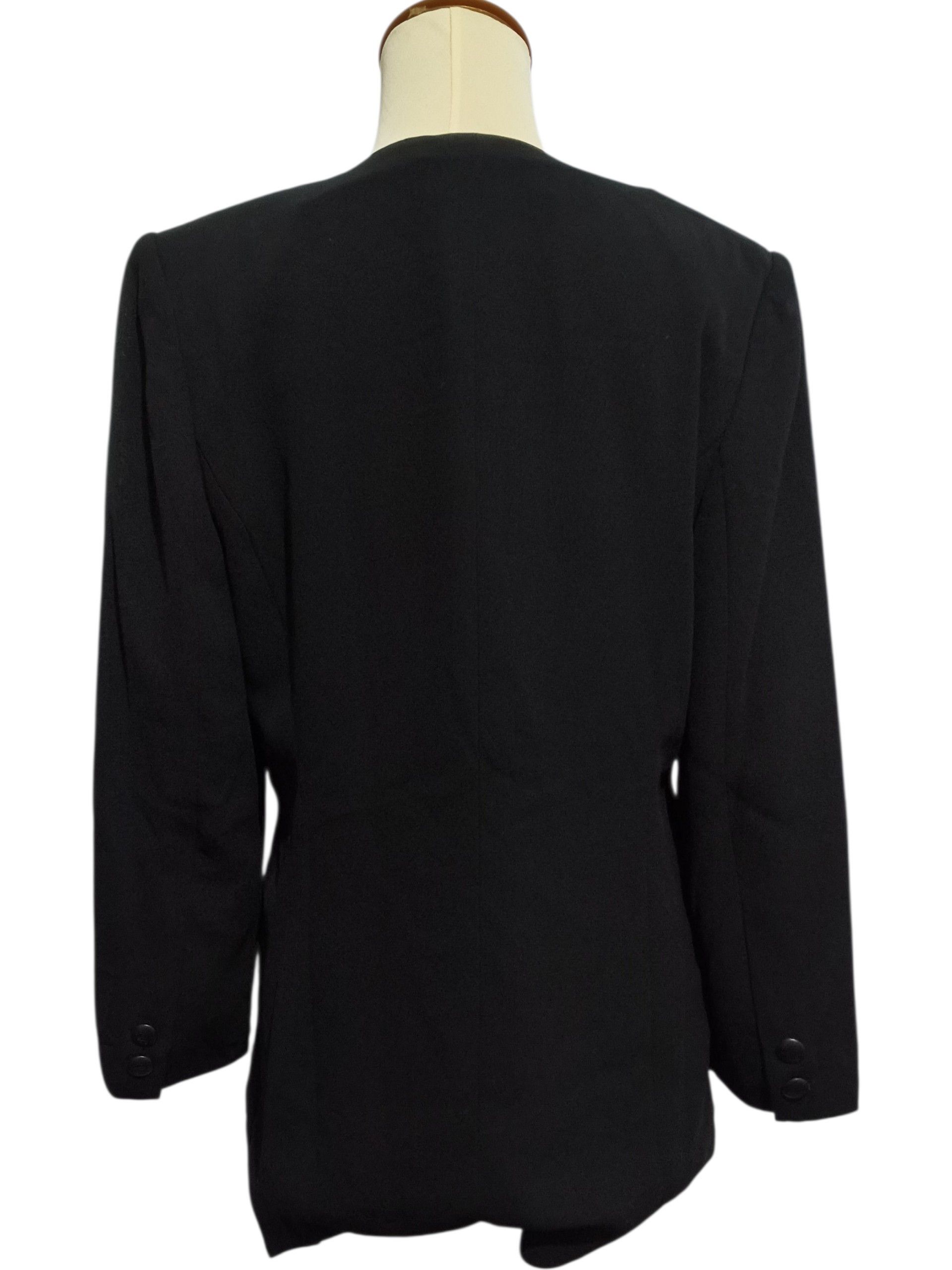 Pierre Balmain Pierre Balmain Formalité Paris Collarless Long Blazer Size L / US 10 / IT 46 - 5 Thumbnail