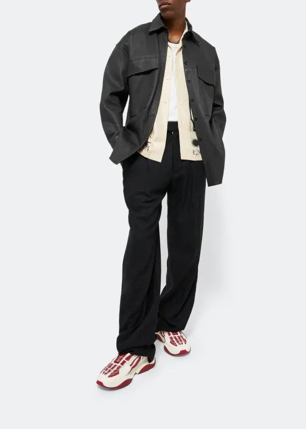 Amiri oc11z0225 Bone Runner Low-Top Sneakers in Multicolor Size US 13 / EU 46 - 2 Thumbnail