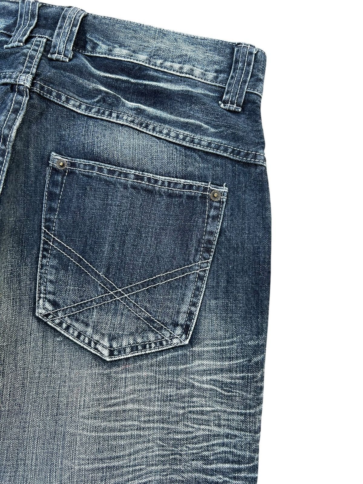 Kapital FLARE JAPANESE PUNK SORRIDERE DISTRESSED DENIM JEANS Size US 33 - 8 Thumbnail