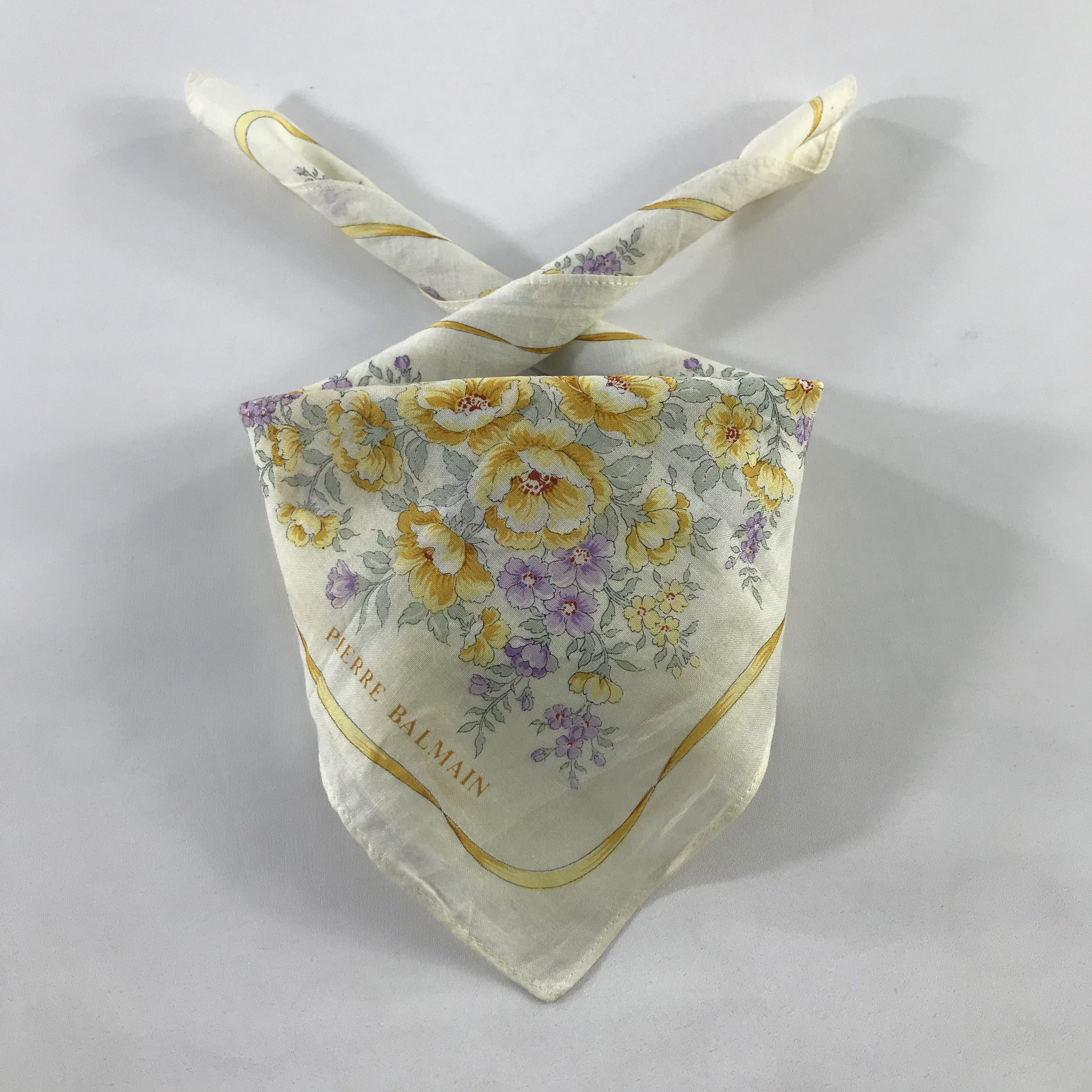 Pierre Balmain × Vintage Pierre Balmain Bandana / Handkerchief / Neckerchief - S1164 Size ONE SIZE - 3 Thumbnail