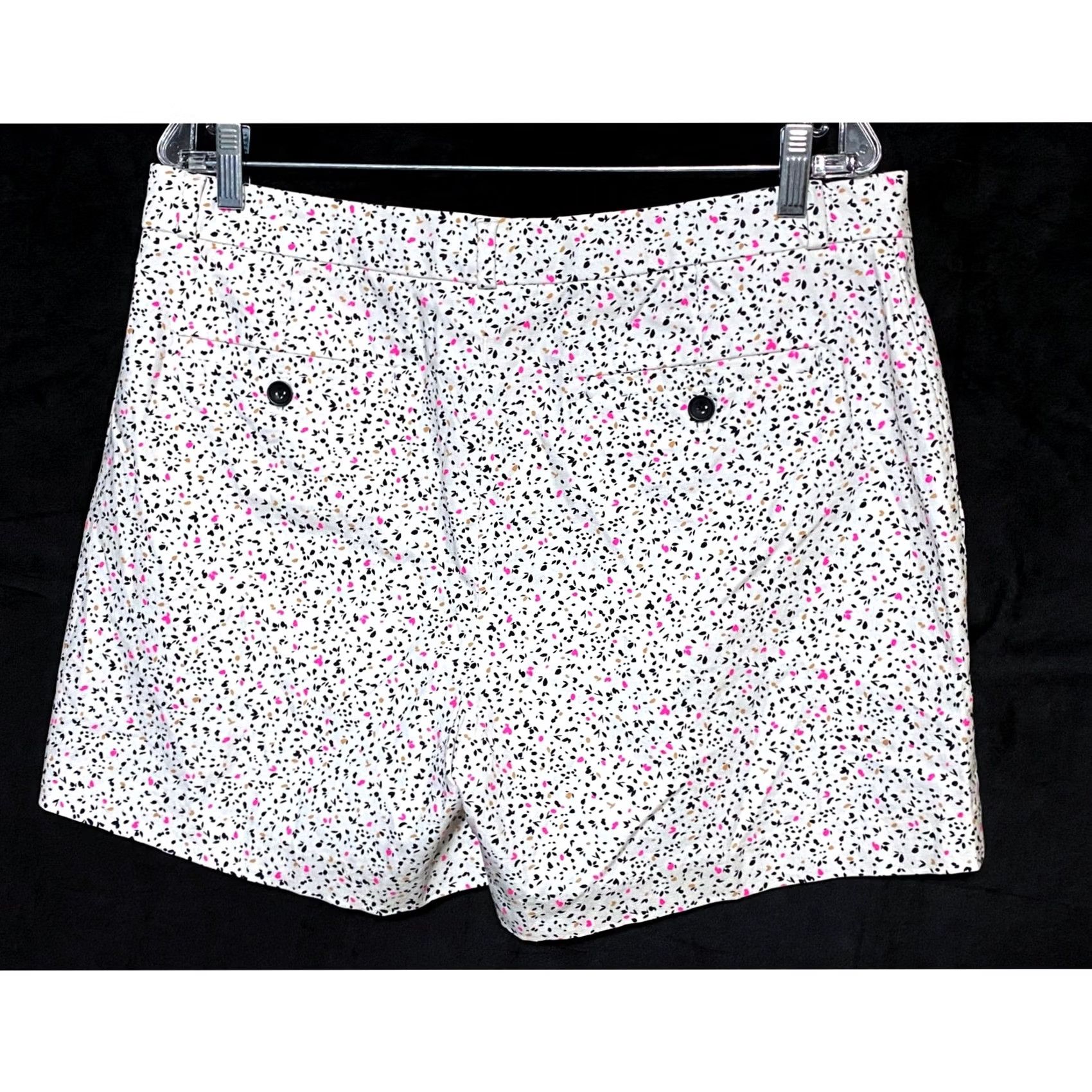 Banana Republic Banana Republic Chino Shorts Womens 12 Casual Travel Workwear Floral White Weathered 12 Womens Size 34" / US 12 / IT 48 - 2 Thumbnail