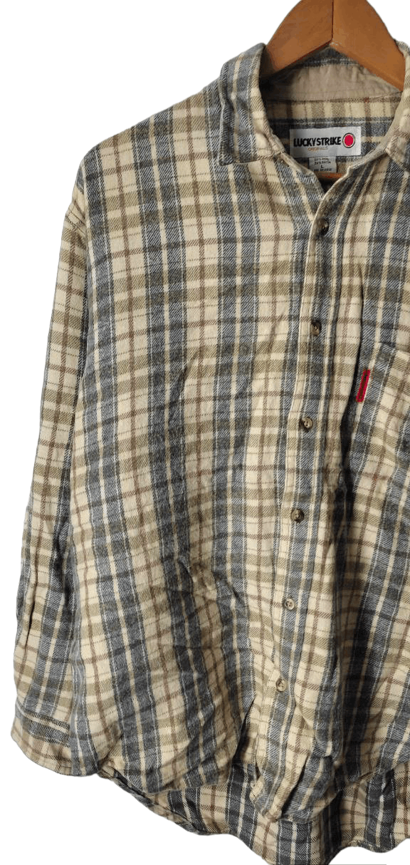 Sports Specialties VINTAGE LUCKY STRIKE FLANNEL WOOL COTTON Size US L / EU 52-54 / 3 - 7 Thumbnail