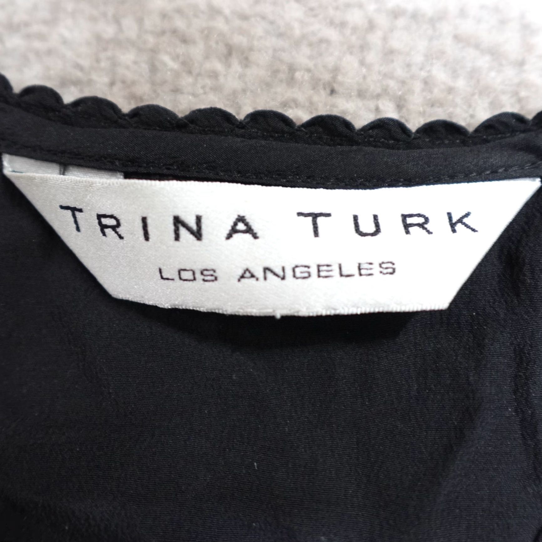 Trina Turk Trina Turk Camisole Tank S Black 100% Silk Satin Womens Size S / US 4 / IT 40 - 2 Thumbnail