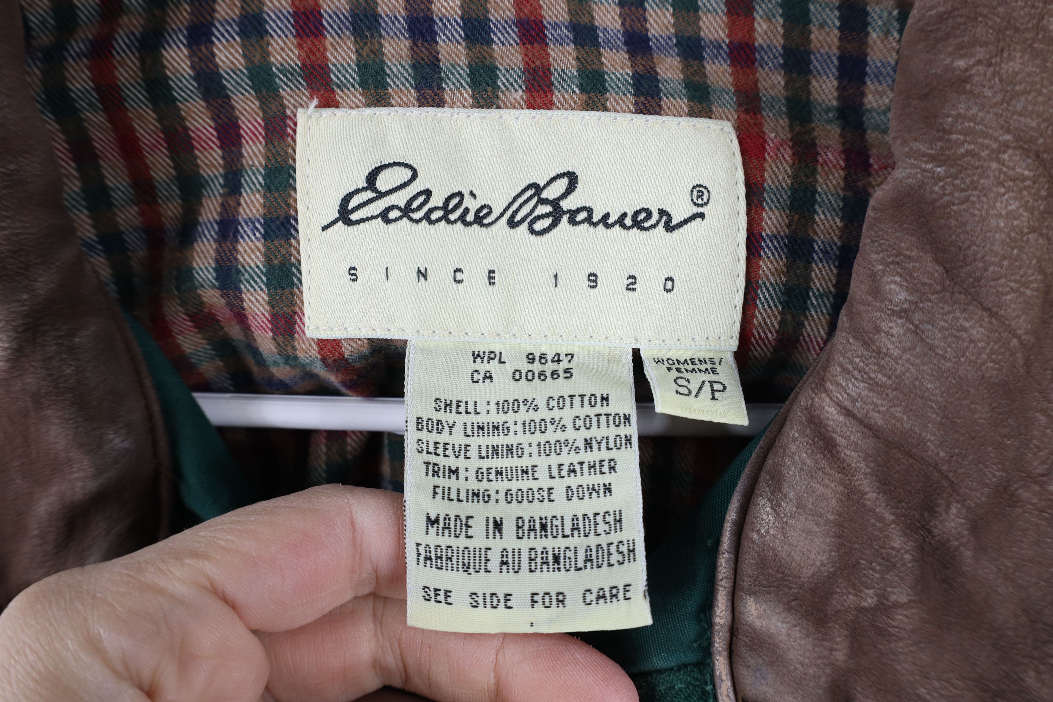 Eddie Bauer × Vintage Vintage 90s Eddie Bauer Lined Goose Down Chore Barn Jacket Size S / US 4 / IT 40 - 5 Thumbnail