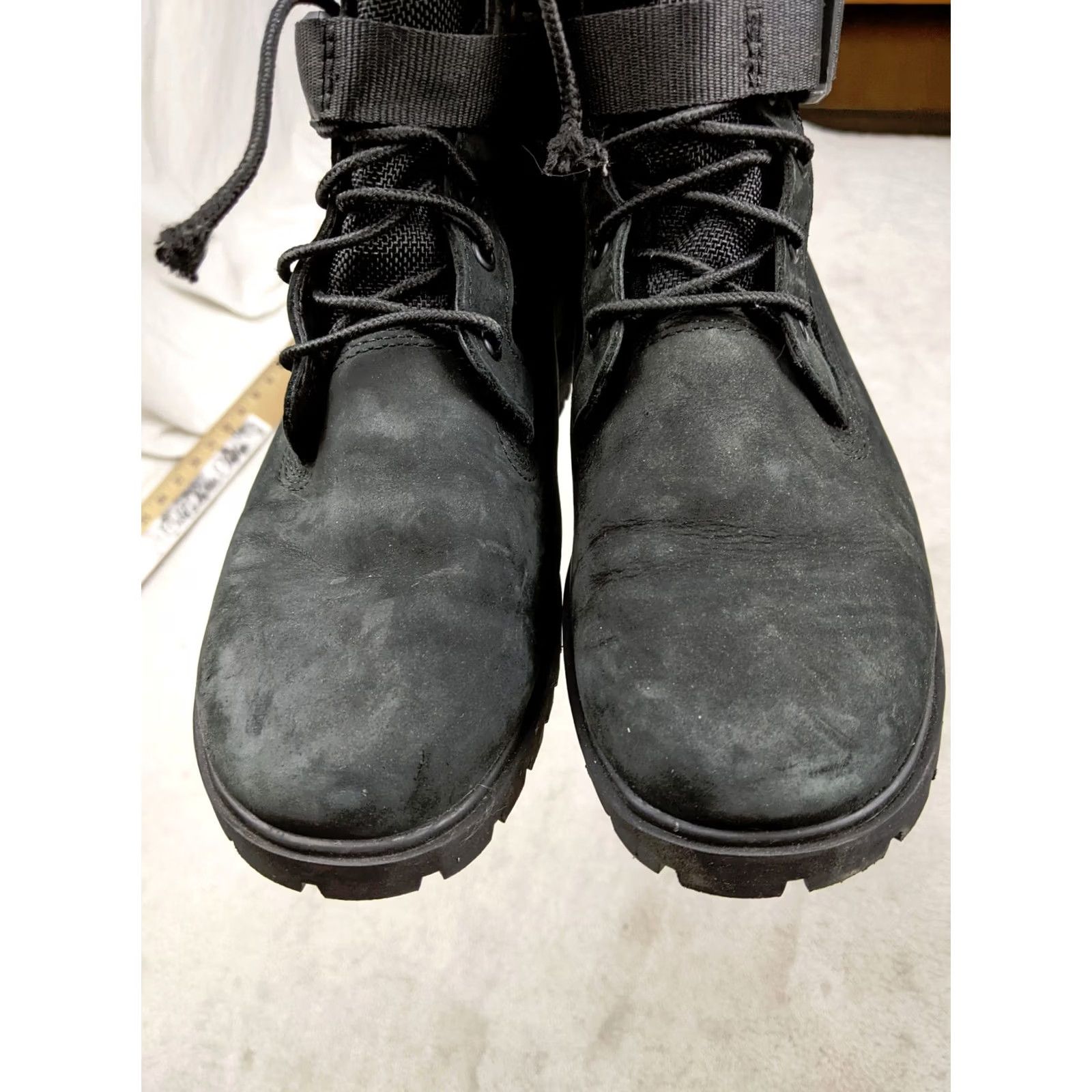 Timberland Timberland Jayne Women 6.5 37.5 Black Zip Waterproof Buckle Combat Boot Mens? Size US 7 / IT 37 - 3 Thumbnail