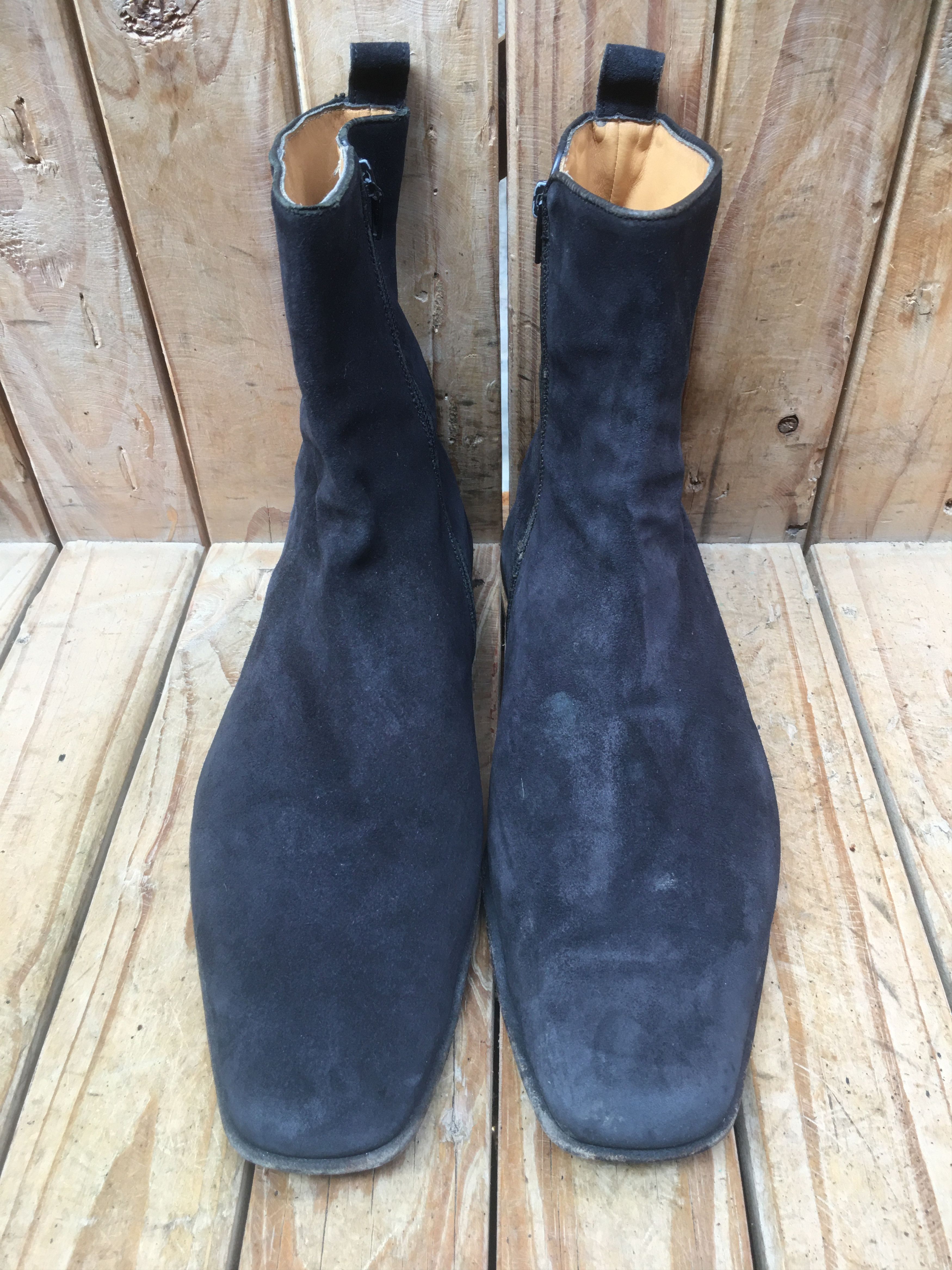 Valentino valentino garavani men's black suede leather boots EUR 43 Size US 10 / EU 43 - 2 Thumbnail