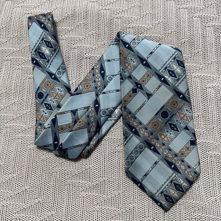 Oleg Cassini Vintage Oleg Cassini southwestern blue plaid tie Size ONE SIZE - 1 Thumbnail