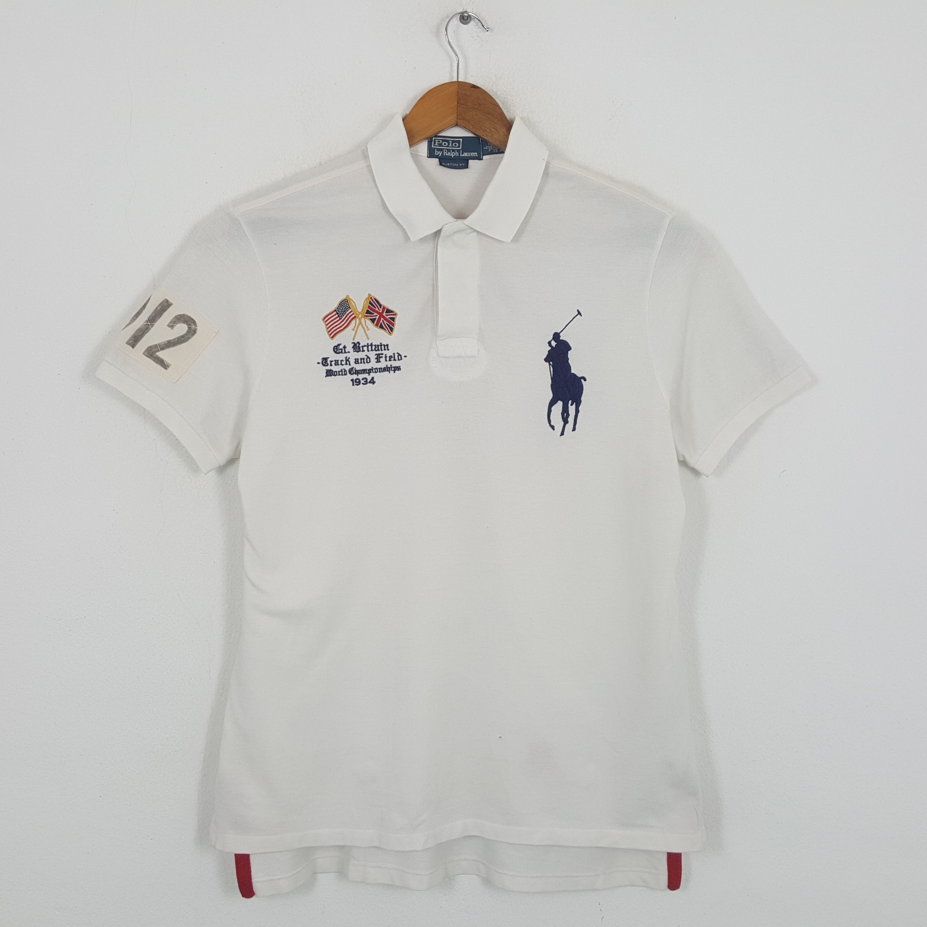 Polo Ralph Lauren × Vintage Vintage POLO by RALPH LAUREN Britain 012 Polos Shirt Size US L / EU 52-54 / 3 - 1 Thumbnail