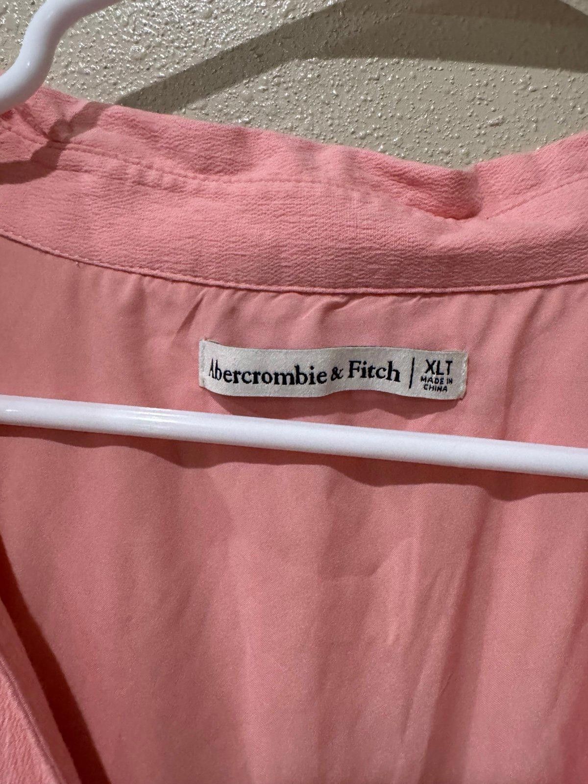 Abercrombie & Fitch Abercrombie & Fitch Pink Dress Size XLT Size XL / US 12-14 / IT 48-50 - 3 Thumbnail