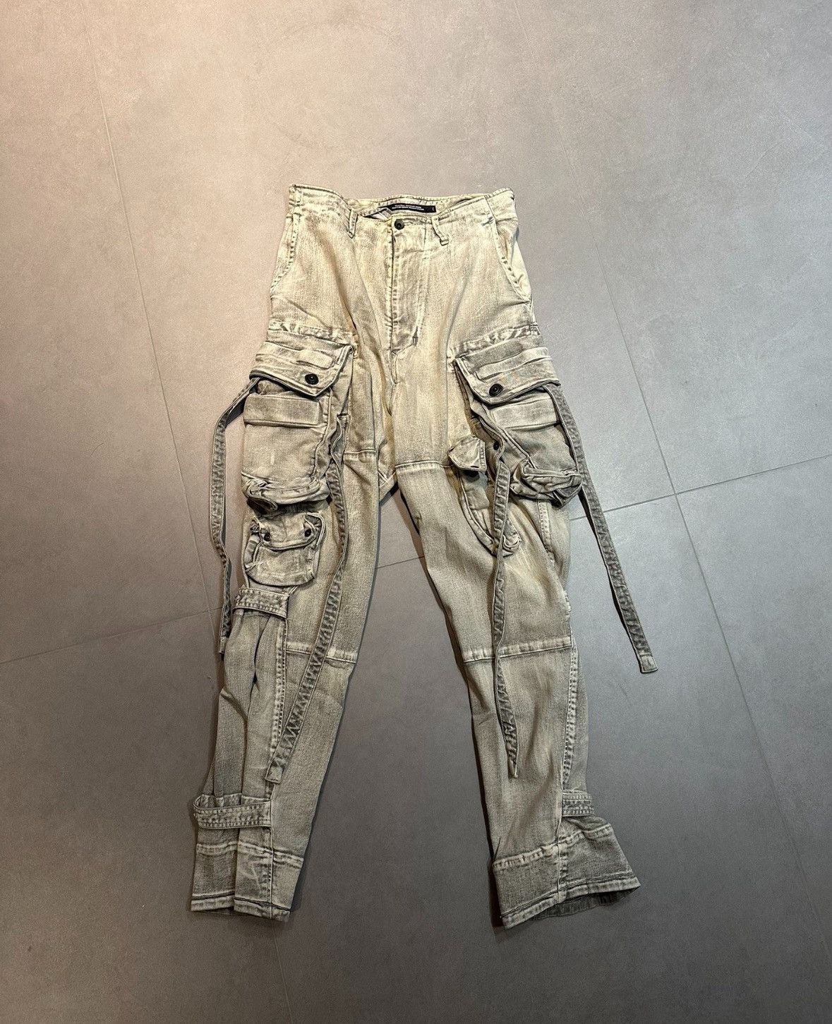 Julius JULIUS bleached denim overalls pants Size US 32 / EU 48 - 1 Thumbnail