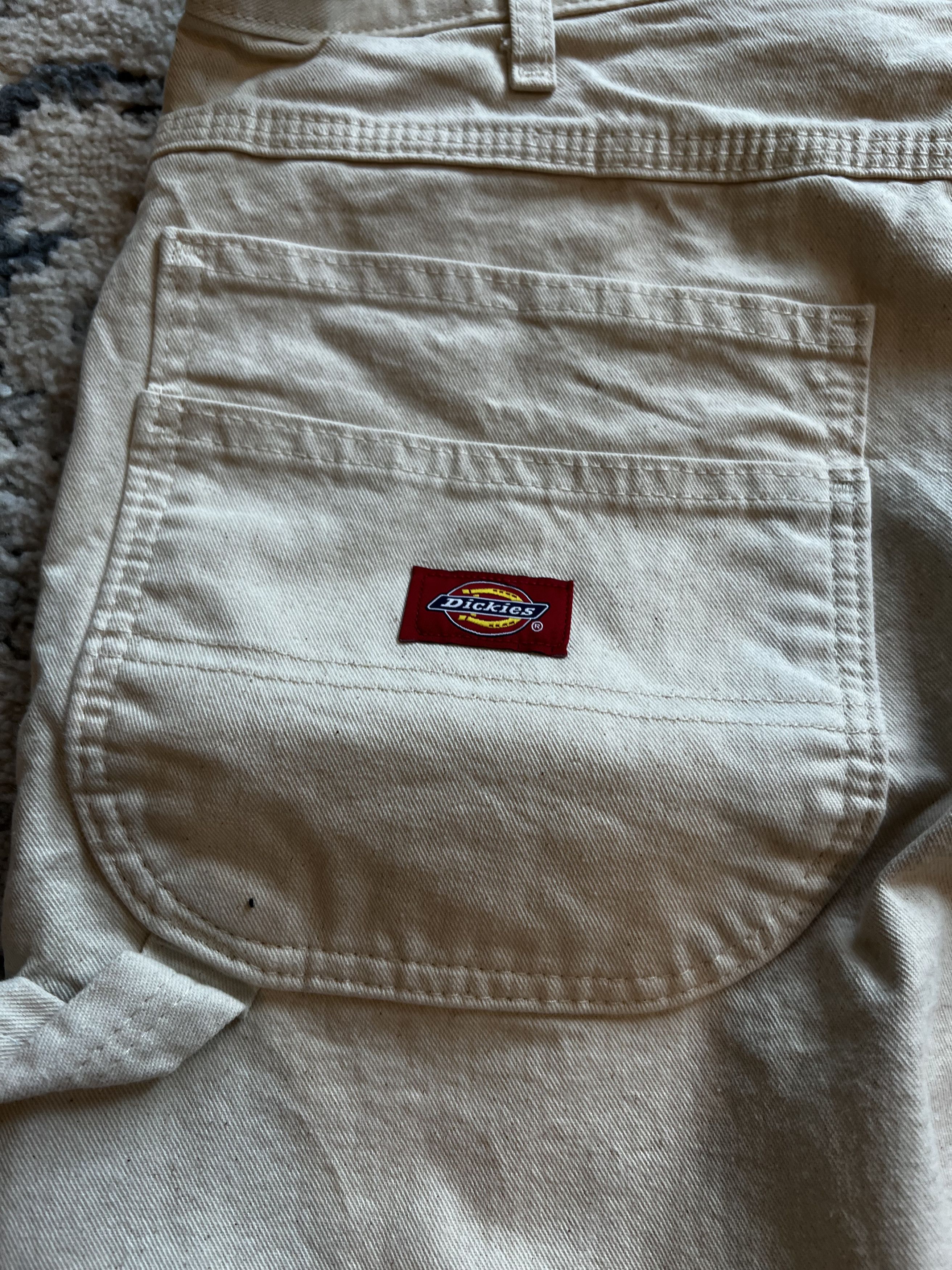 Dickies Cream Double Knee Painters Pants Size US 34 / EU 50 - 4 Thumbnail