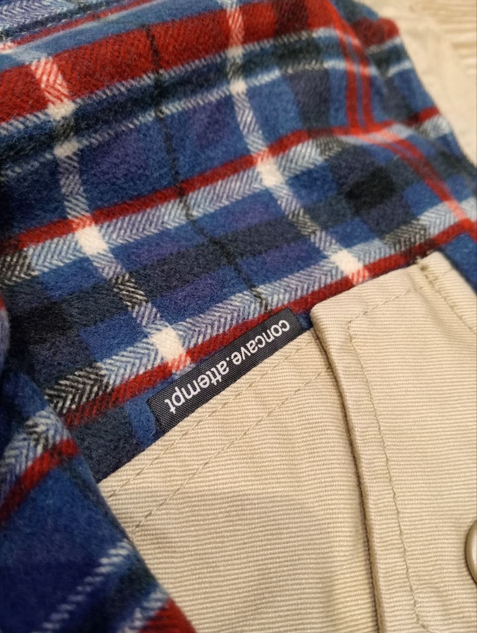 Japanese Brand CNCV CONCAVE ATTEMPT KHAKI COTTON PANTS Size US 35 - 10 Thumbnail