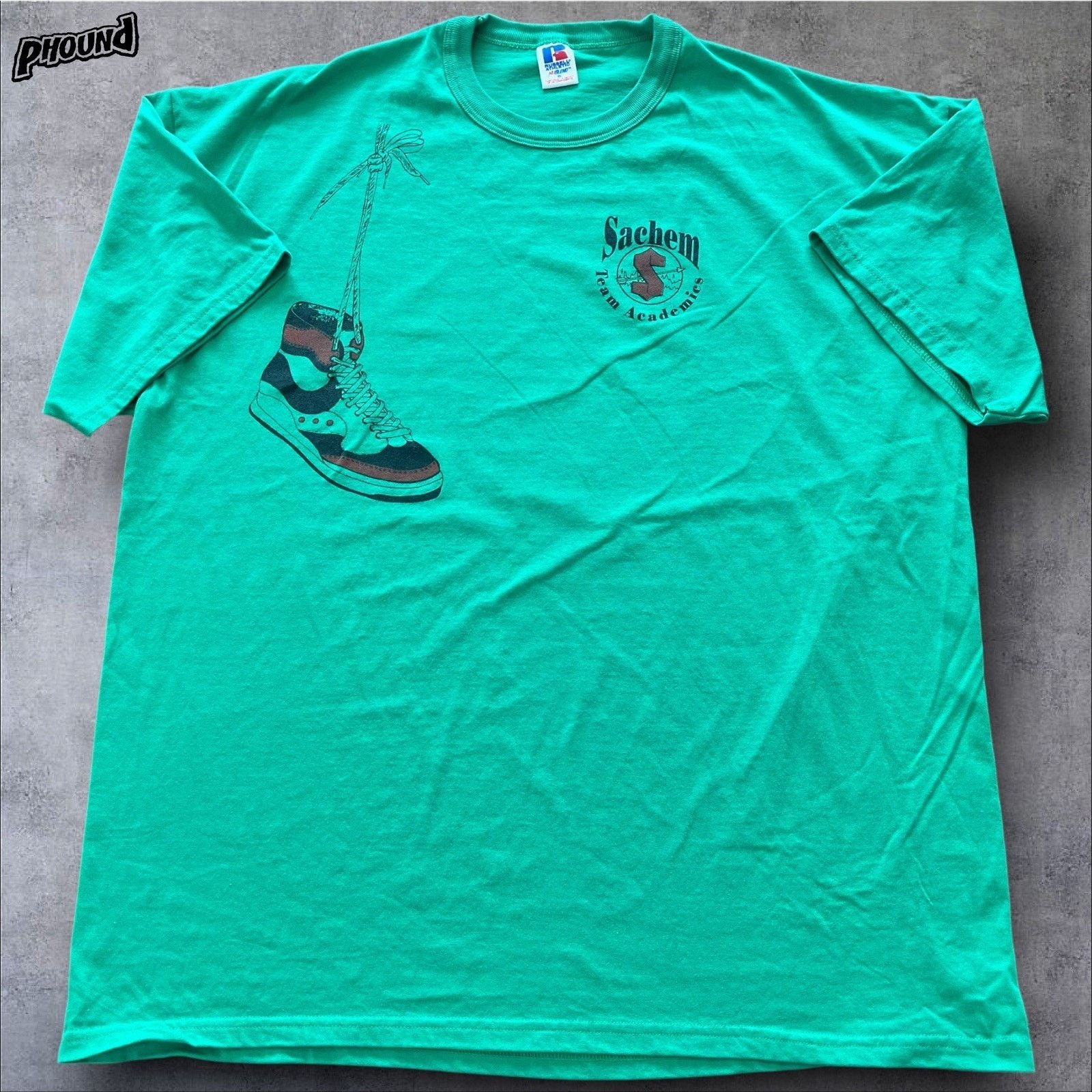 Russell Athletic Vtg Russell Athletic sneakers Shirt 90 Original High Sneaker Size US XL / EU 56 / 4 - 1 Thumbnail