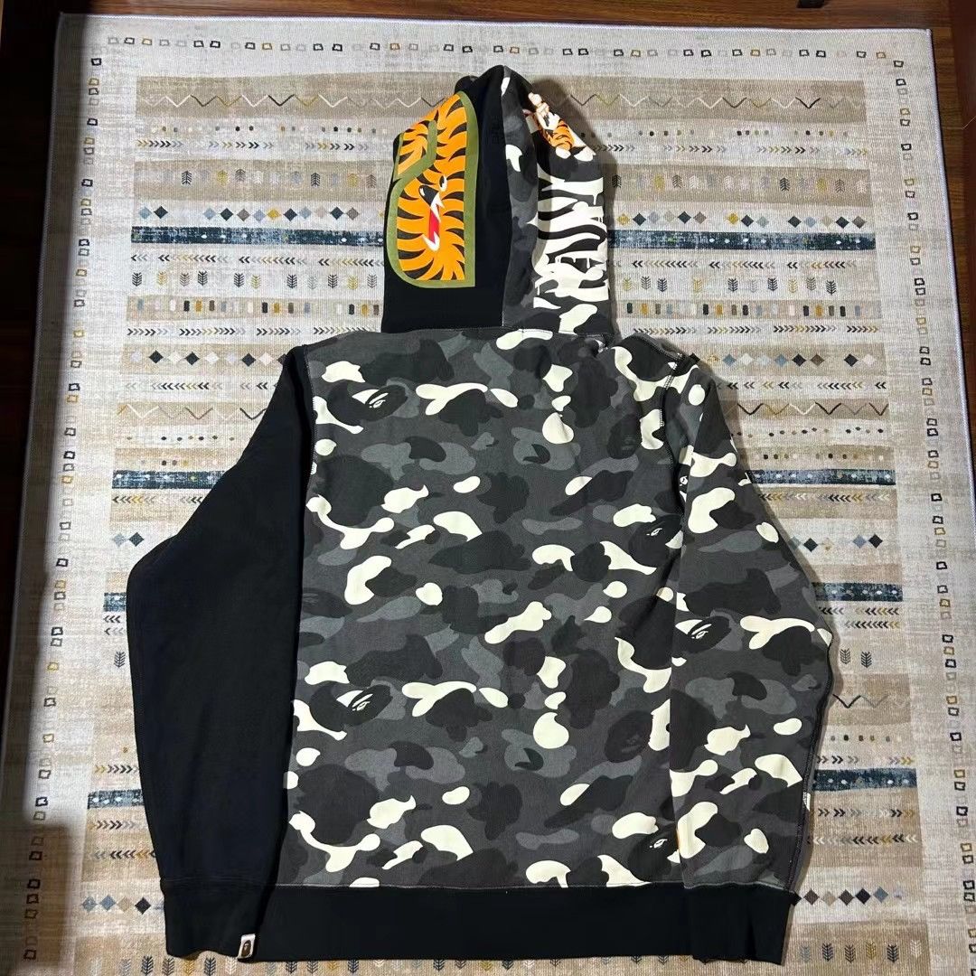 Bape camo tiger hoodie best sale