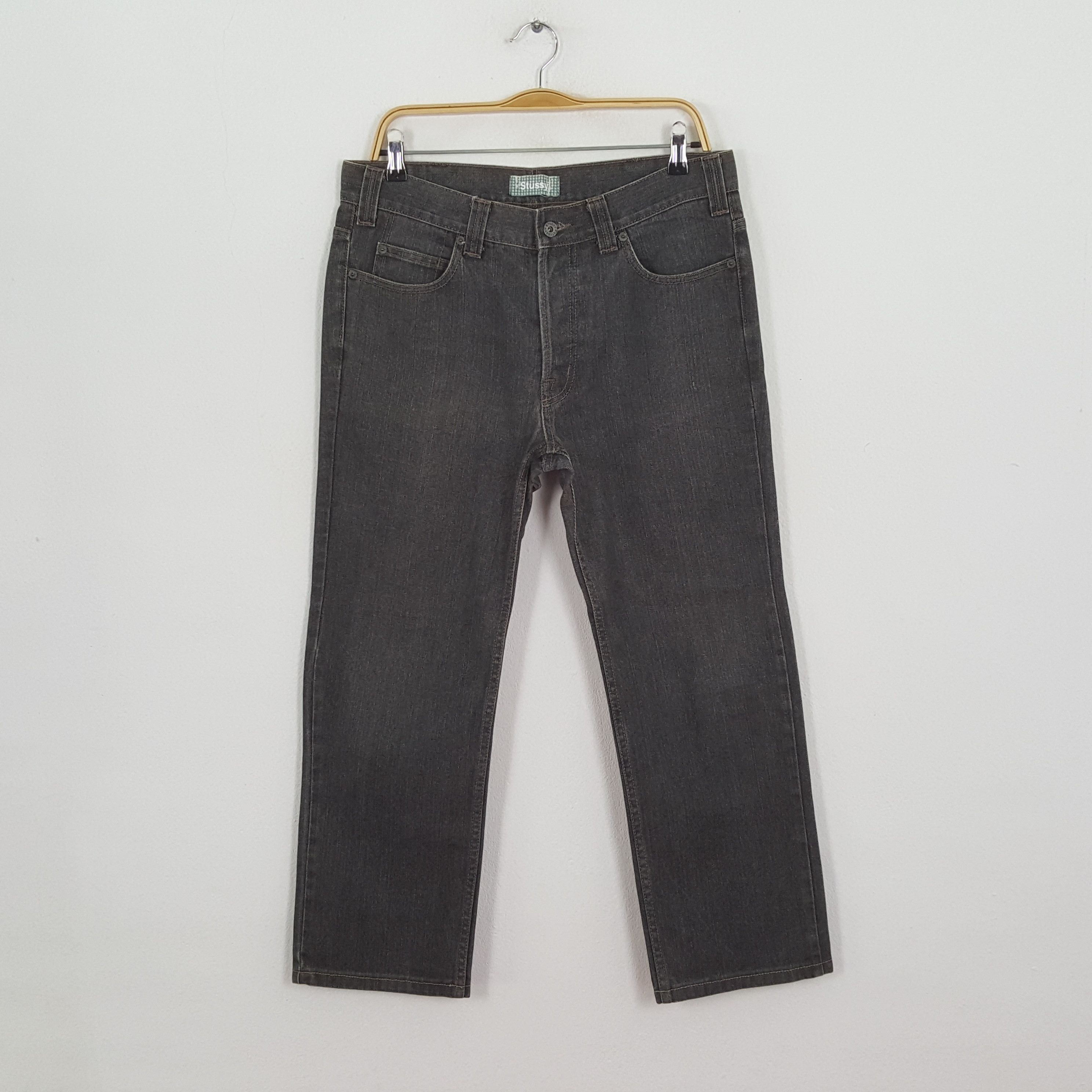 Stussy × Vintage Vintage STUSSY Streetwear Skateboard Logo Style Jeans Size US 33 - 4 Thumbnail