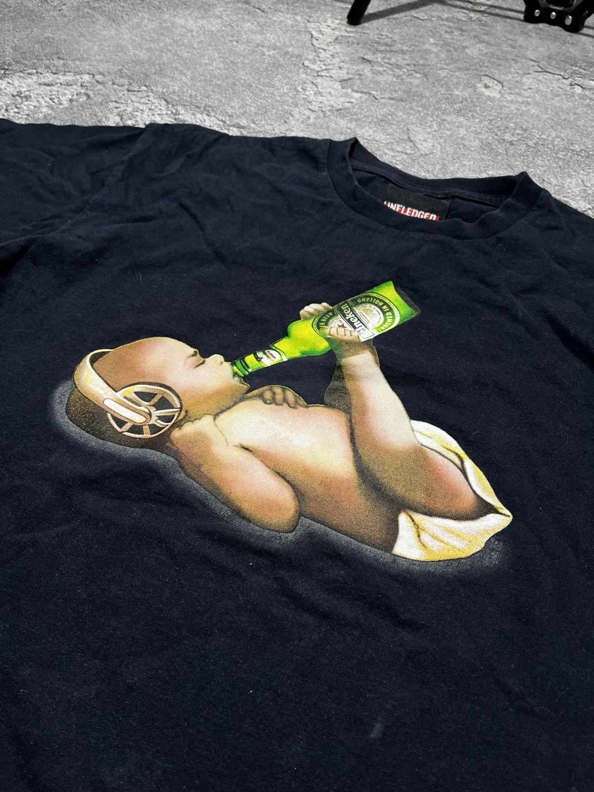 Other Japanese Brand Vintage Unfledged Heineken Baby Tee T shirt L Size US L / EU 52-54 / 3 - 2 Thumbnail