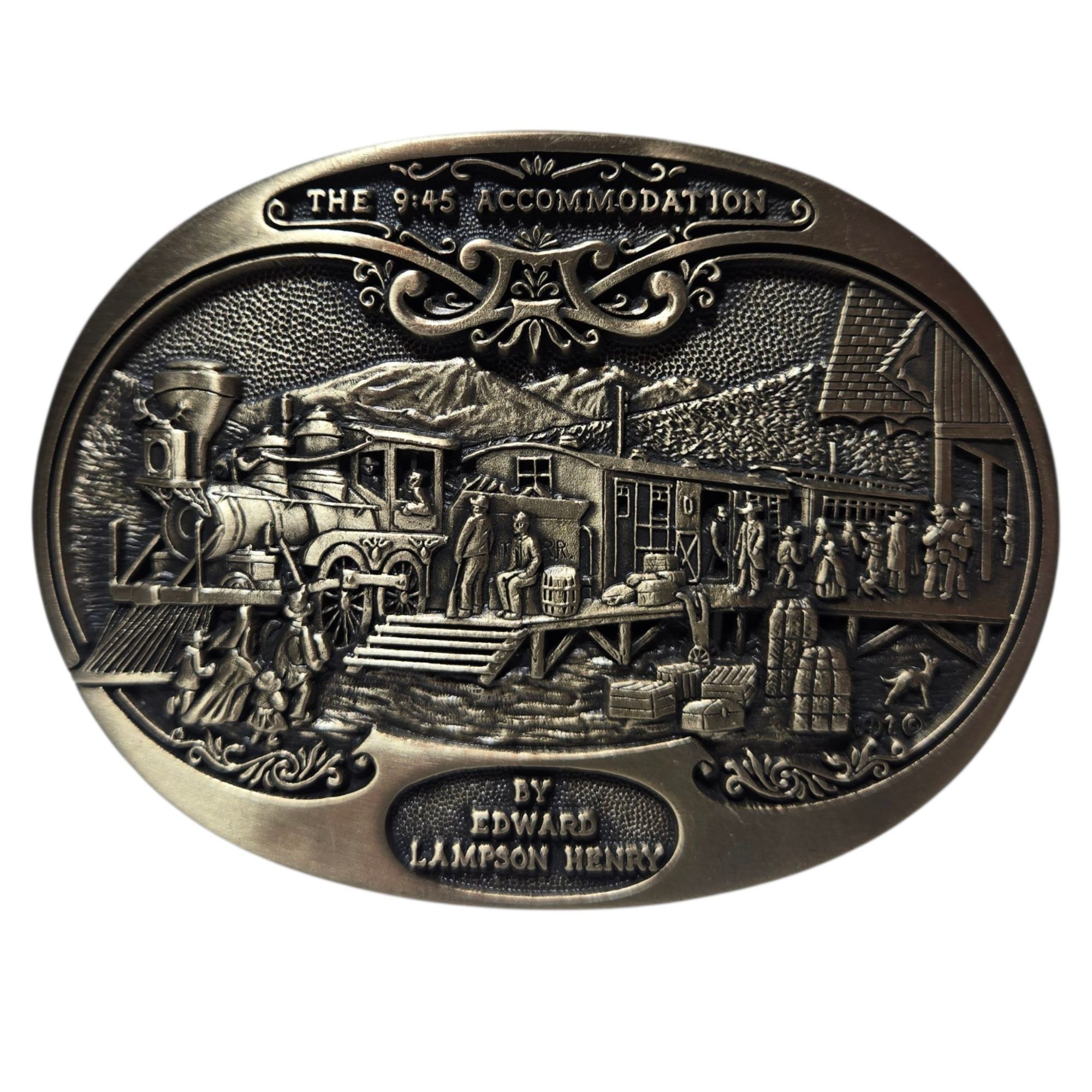 Other 9:45 Accommodation Belt Buckle Edward Lamson Henry American Size ONE SIZE - 1 Thumbnail