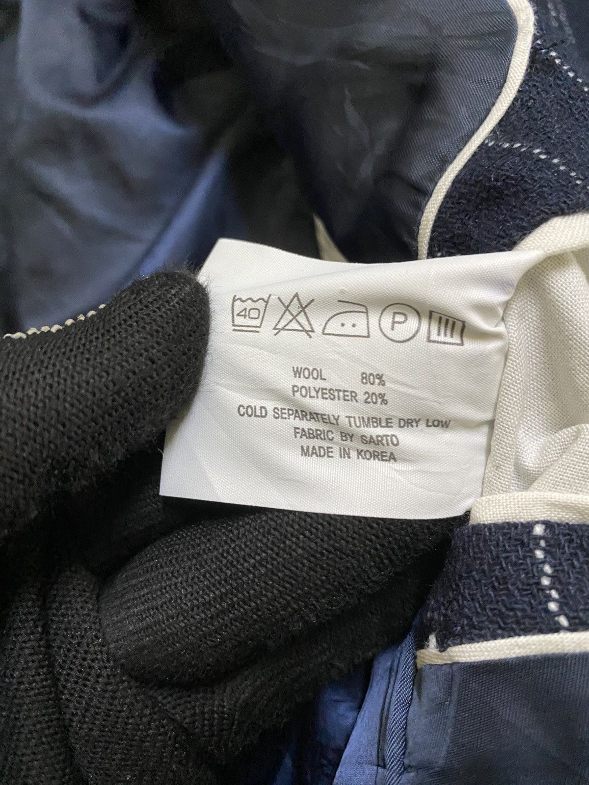 Designer SARTO Napoli Pinstripe Wool Blazer Double-Breasted Jacket Size US M / EU 48-50 / 2 - 11 Thumbnail