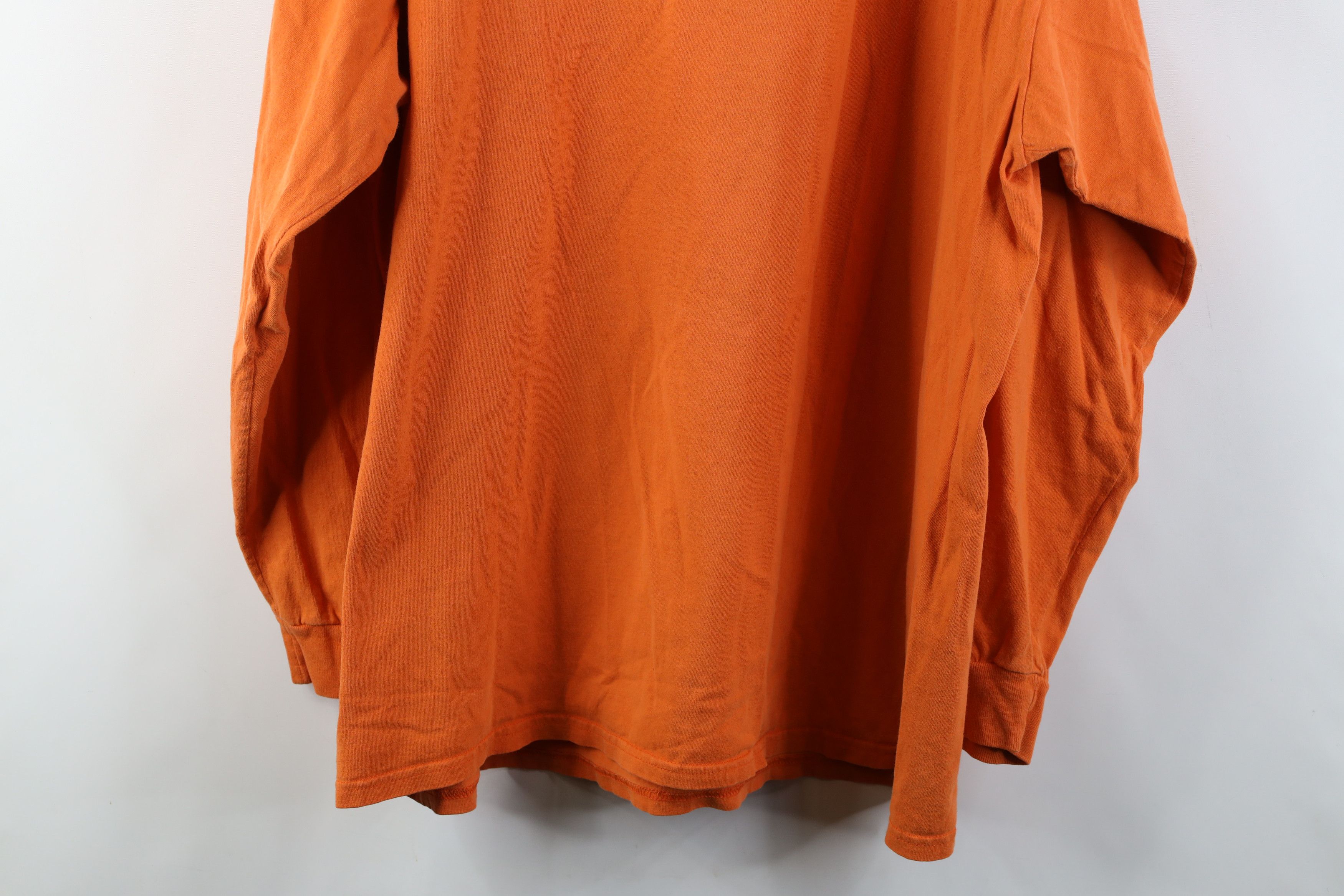 Nike Vintage Y2K Nike Center Swoosh Long Sleeve T-Shirt Orange Size US XL / EU 56 / 4 - 13 Thumbnail