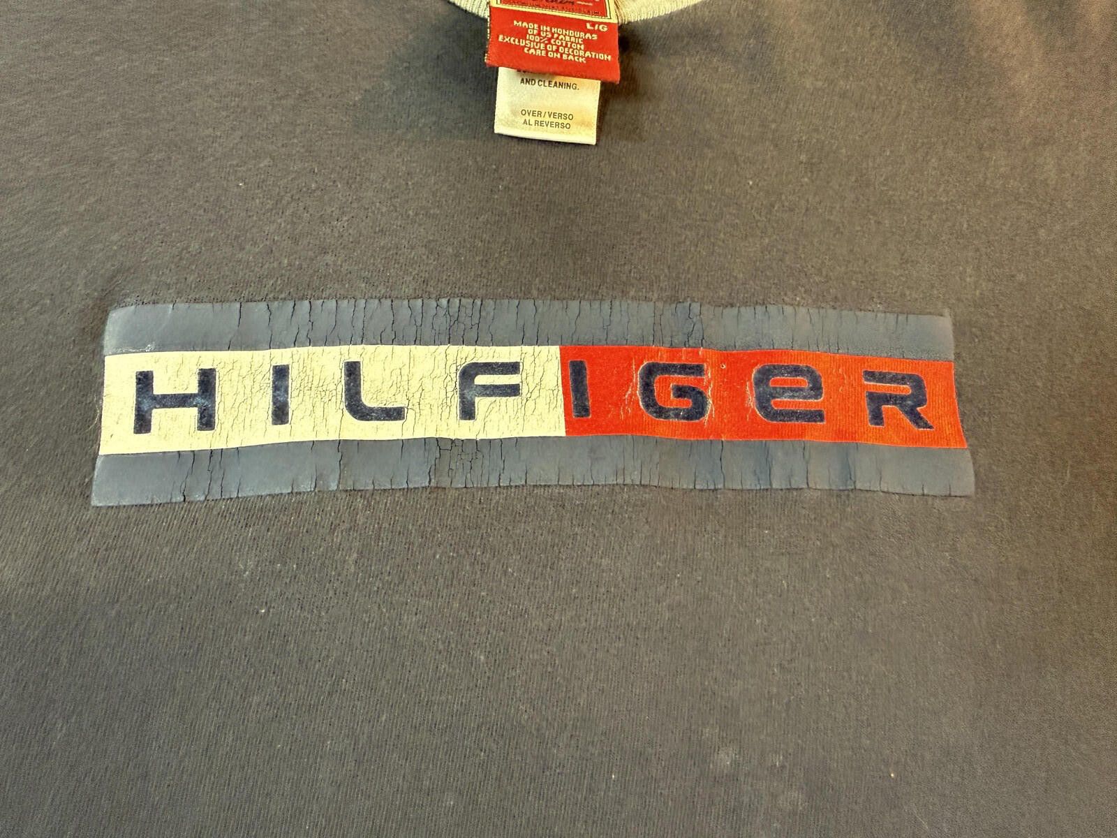 Tommy Hilfiger Tommy Hilfiger Shirt Mens L Navy Ringer Retro Vintage Y2K Size US L / EU 52-54 / 3 - 4 Thumbnail