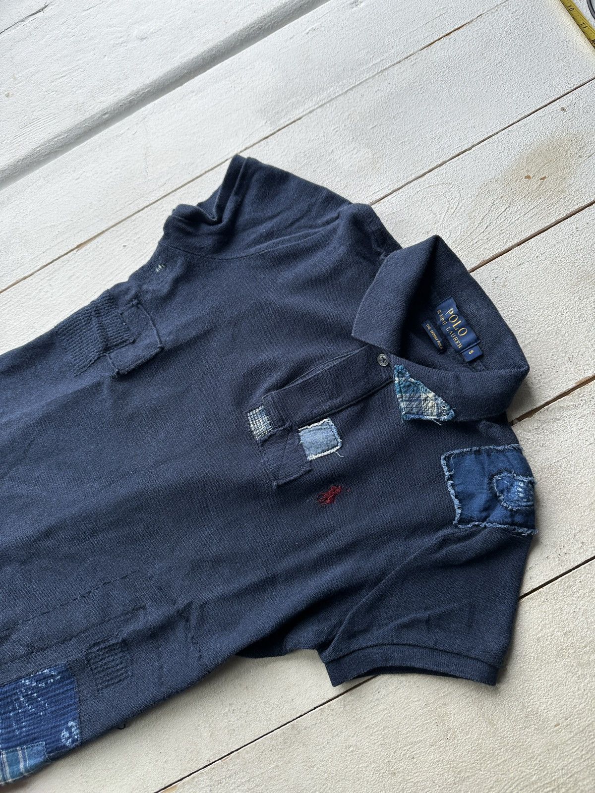 Ralph Lauren 🚨Polo Ralph Lauren PATCHWORK #3 Striped Polo T-shirt Size S / US 4 / IT 40 - 2 Thumbnail