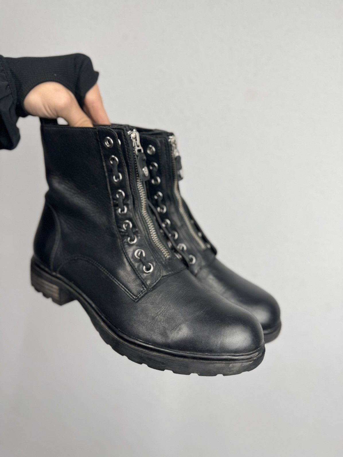 A.S.98 Vintage Leather Metal AS 98 Ifsixwasnine Boots Undercover Size US 8 / EU 41 - 3 Thumbnail