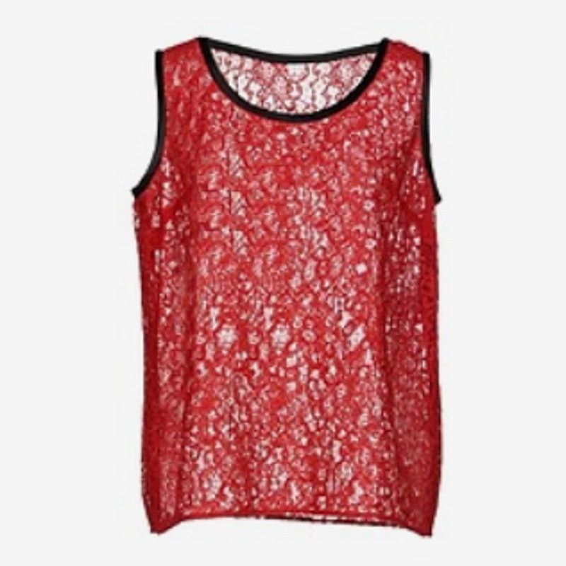 Dolce & Gabbana Dolce & Gabbana Sleeveless lace top red size 8 Size M / US 6-8 / IT 42-44 - 1 Thumbnail