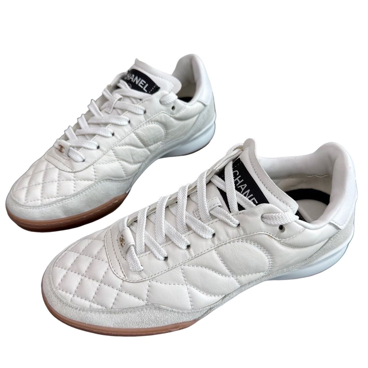 Chanel Chanel Quilted Low-Top Sneakers Size 36 Size US 6 / IT 36 - 1 Thumbnail