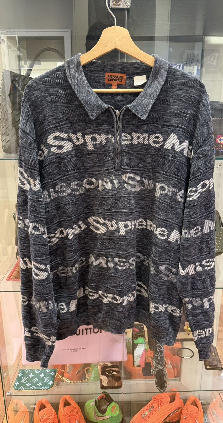 Supreme Supreme Floral Jacquard Zip Polo (FW2018) | Grailed