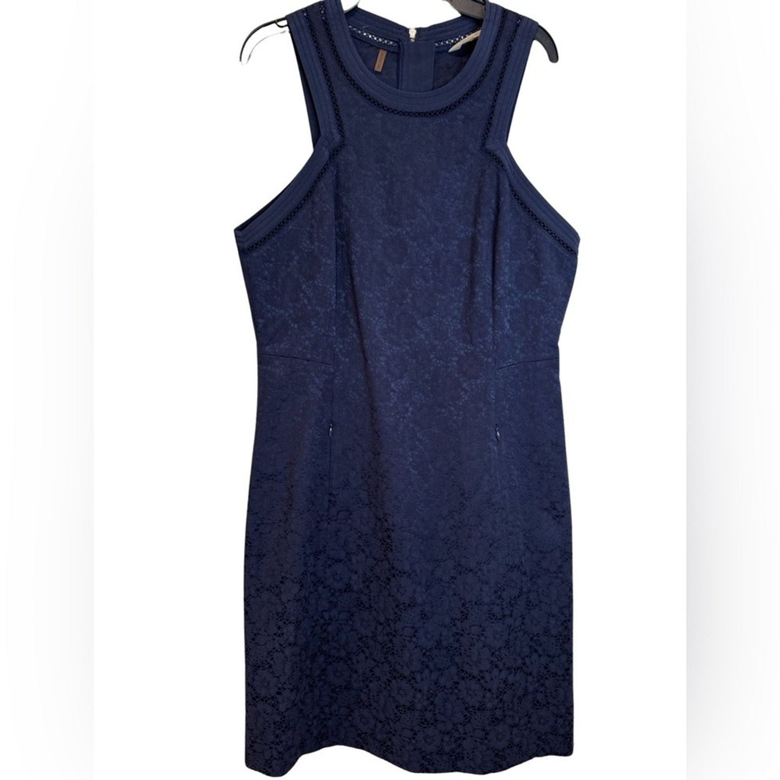 Rebecca Taylor Rebecca Taylor Sleeveless Blue Lace Sheath Dress Size 8 Size M / US 6-8 / IT 42-44 - 1 Thumbnail