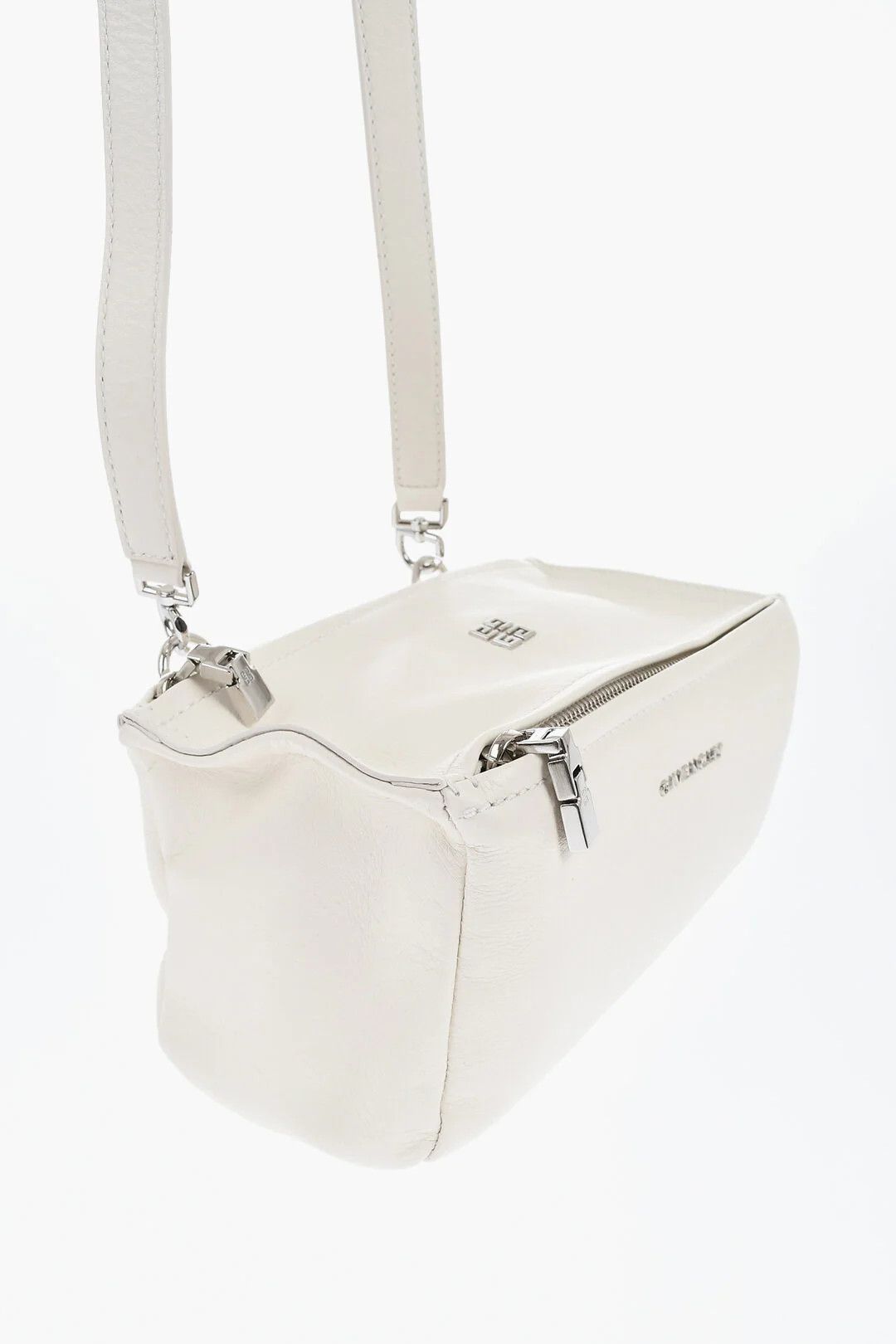 Givenchy og1mm0326 Size: OS / Hammered Leather Shoulder Bag in White Size ONE SIZE - 2 Thumbnail