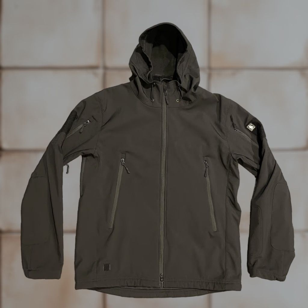 Vintage Free Soldier Tactical Softshell Jacket Mens XL Black Hooded Military Outdoor Size US XL / EU 56 / 4 - 1 Thumbnail