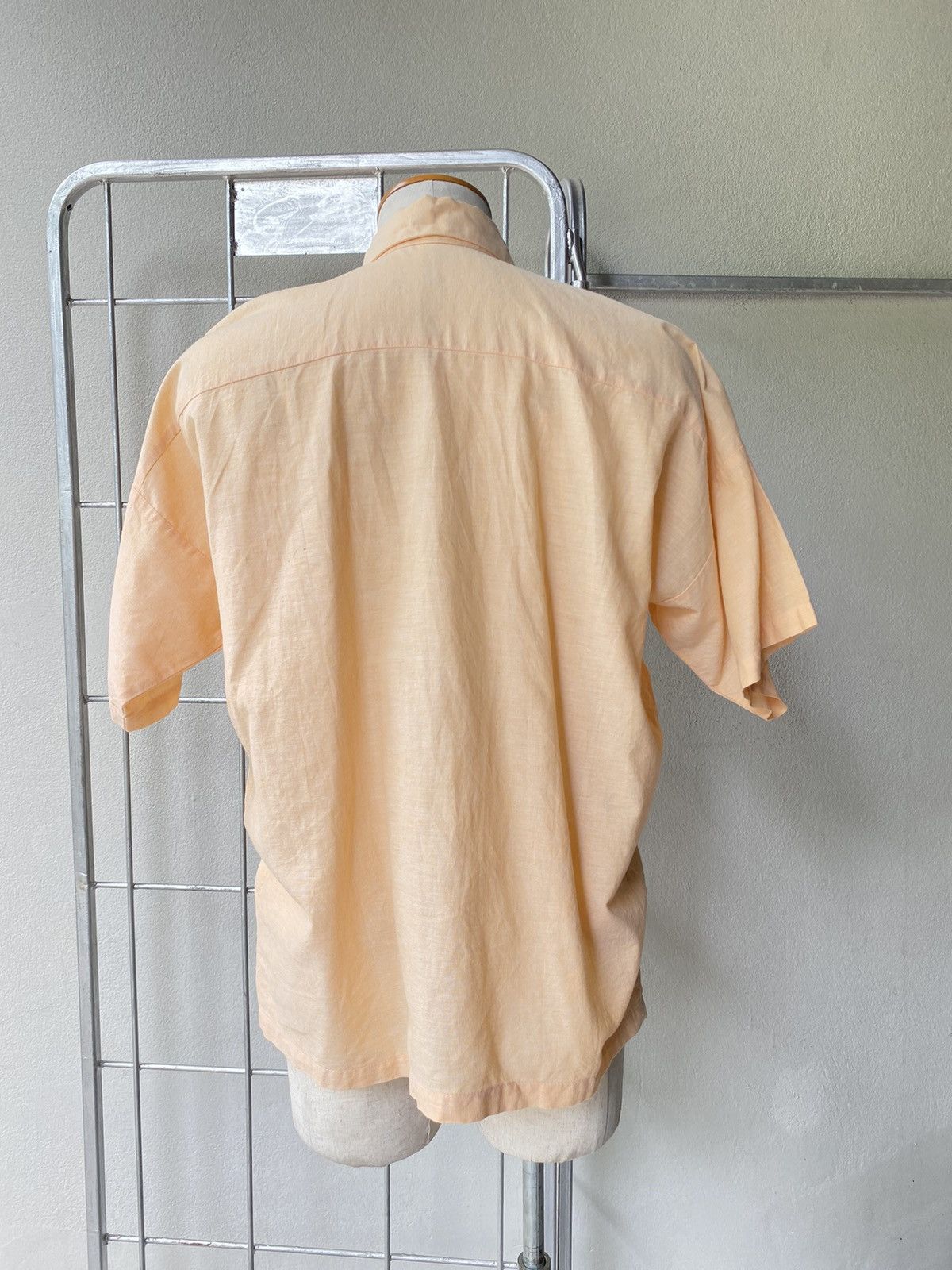 Designer NORMA KAMALI Vintage Peach Button-Up Shirt Size US XL / EU 56 / 4 - 11 Thumbnail