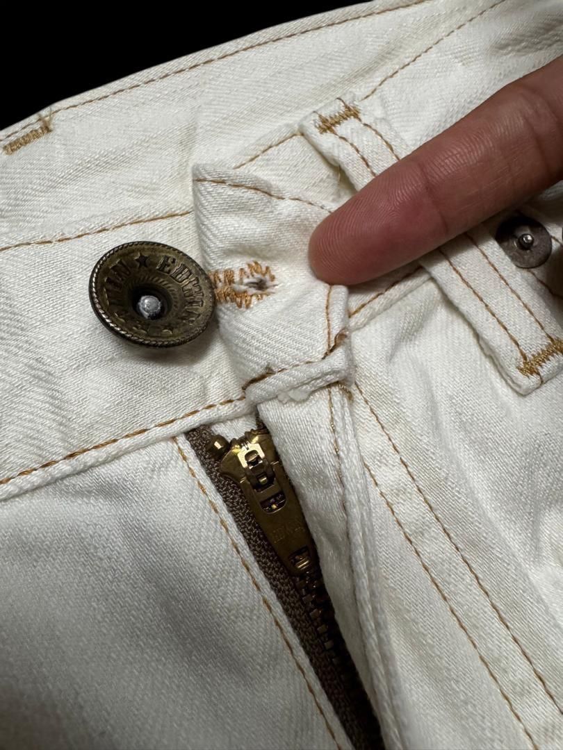 Edwin RARE Edwin White Jeans Navajo Style Pocket Made in Japan Size US 28 / EU 44 - 9 Thumbnail