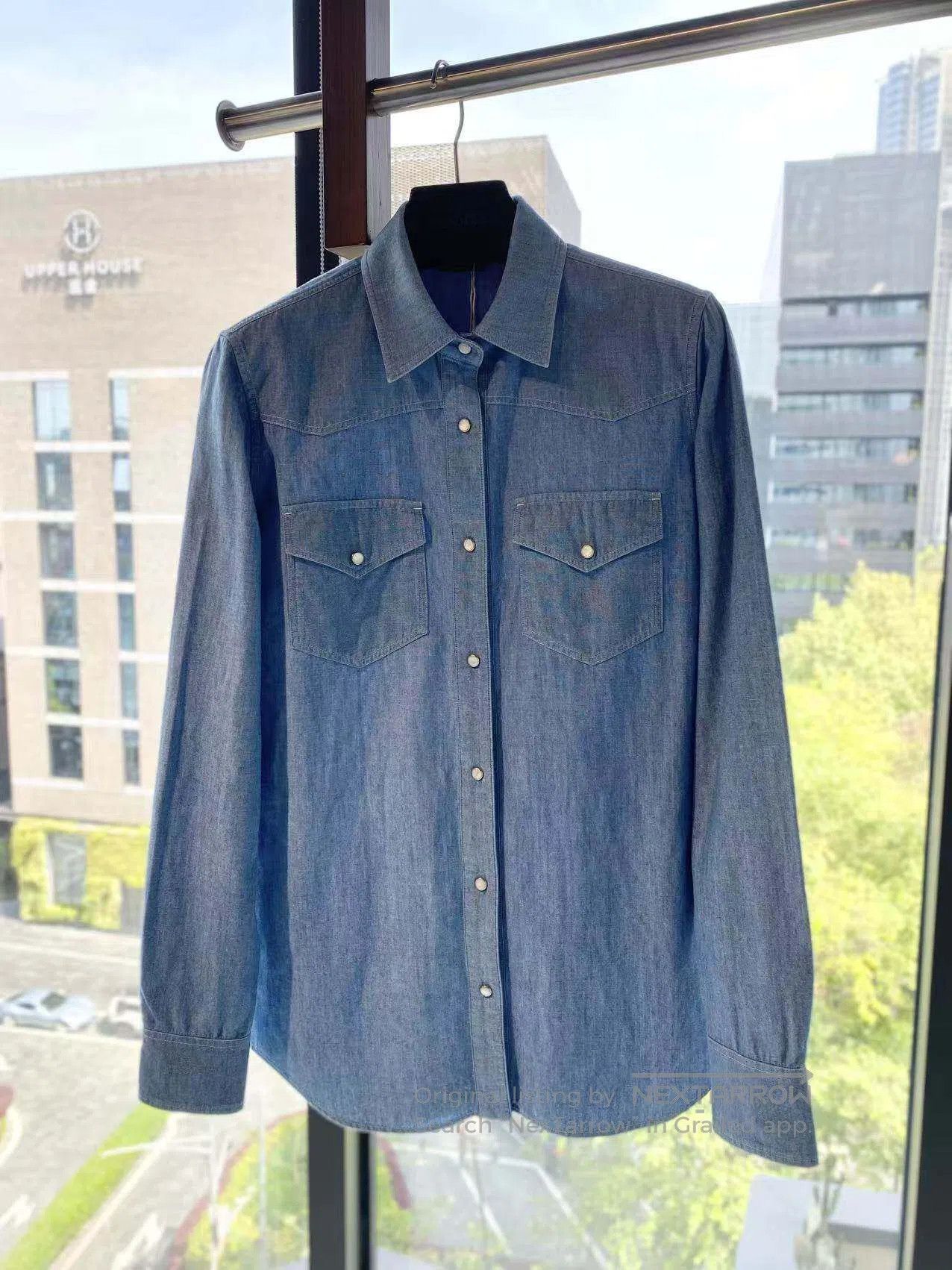 Loro Piana Loro Piana Denim shirt coat| Size XS / US 0-2 / IT 36-38 - 2 Thumbnail