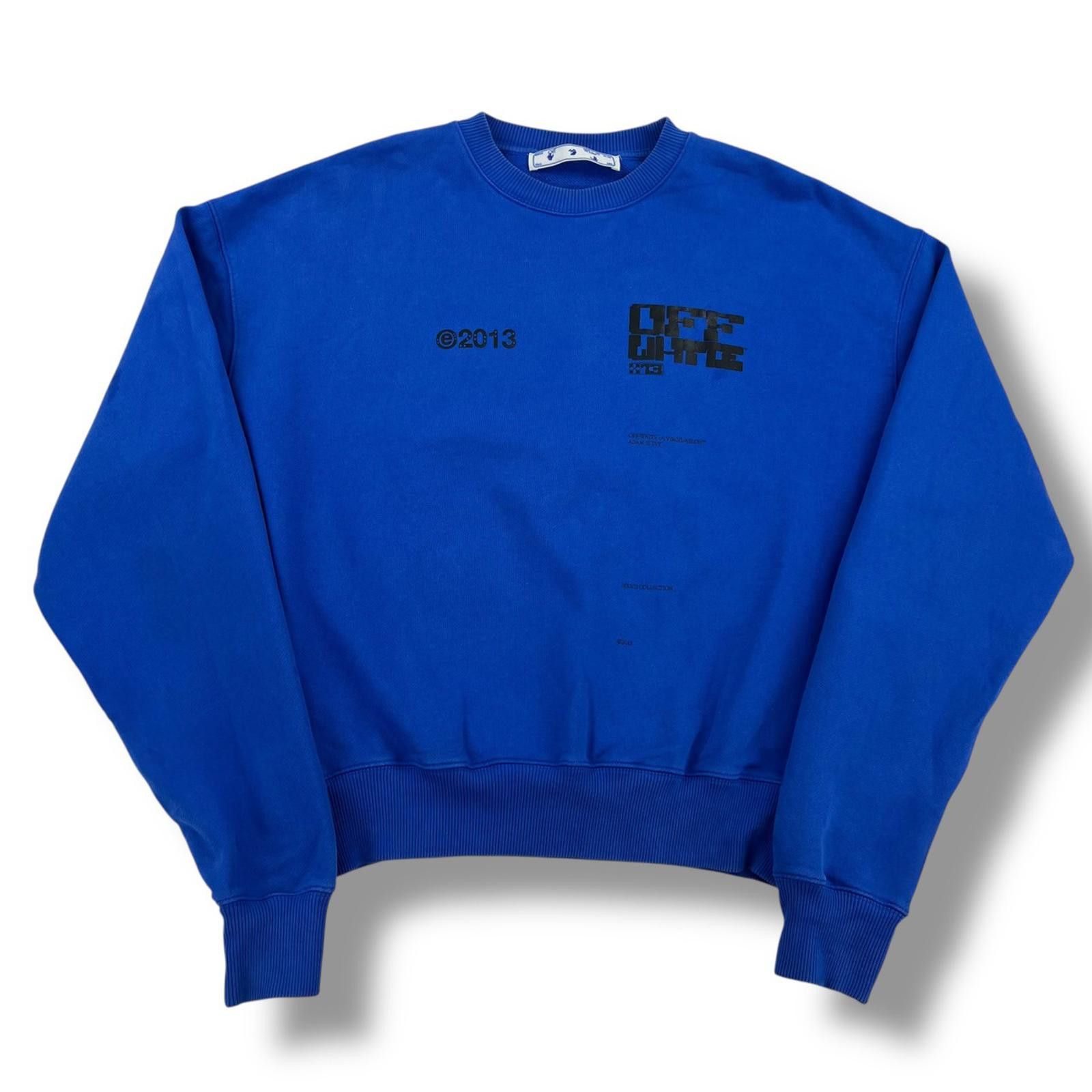 Off-White Off-White Tech Marker Arrows Sweatshirt Blue Size US L / EU 52-54 / 3 - 3 Thumbnail