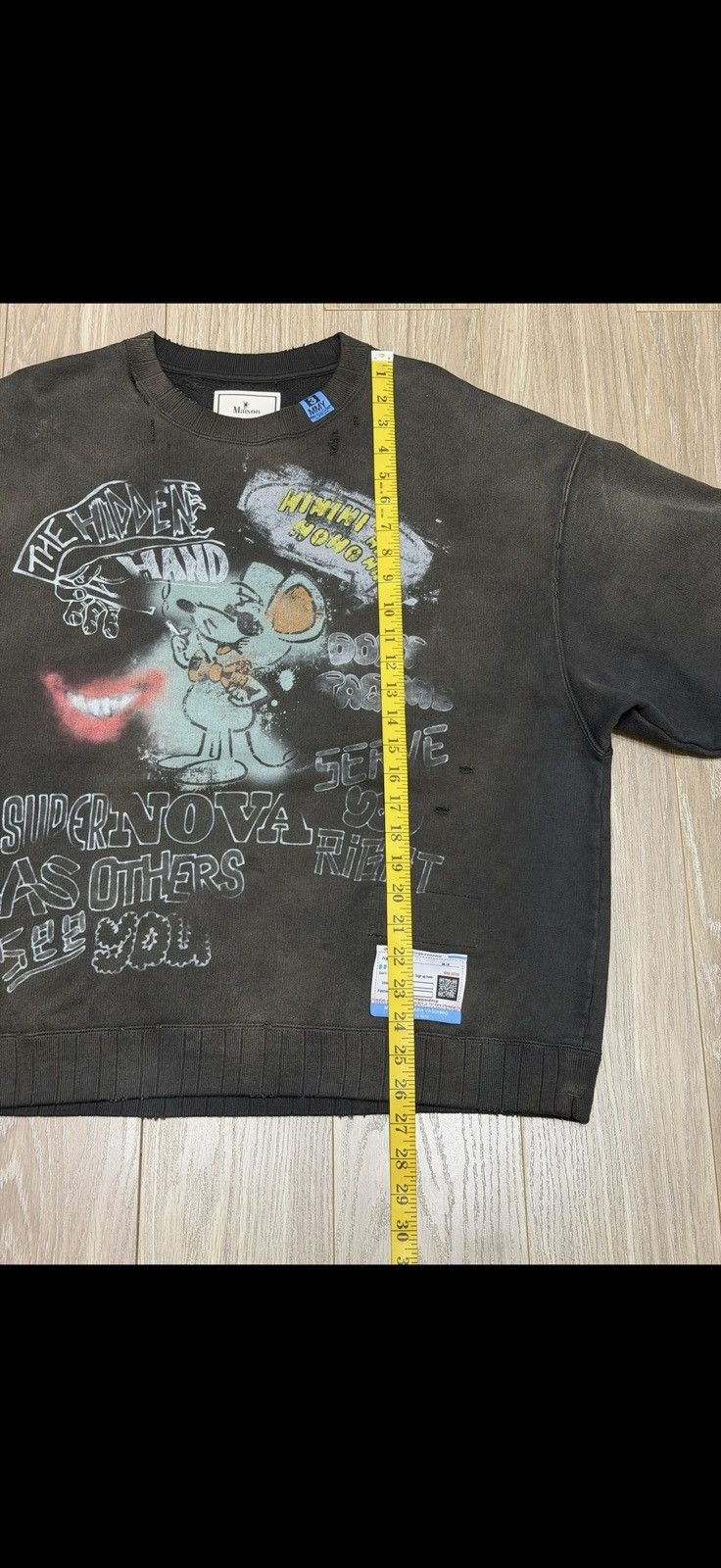 Maison MIHARA YASUHIRO Maison Mihara Yasuhiro Distressed Sweatshirt Size US L / EU 52-54 / 3 - 17 Thumbnail