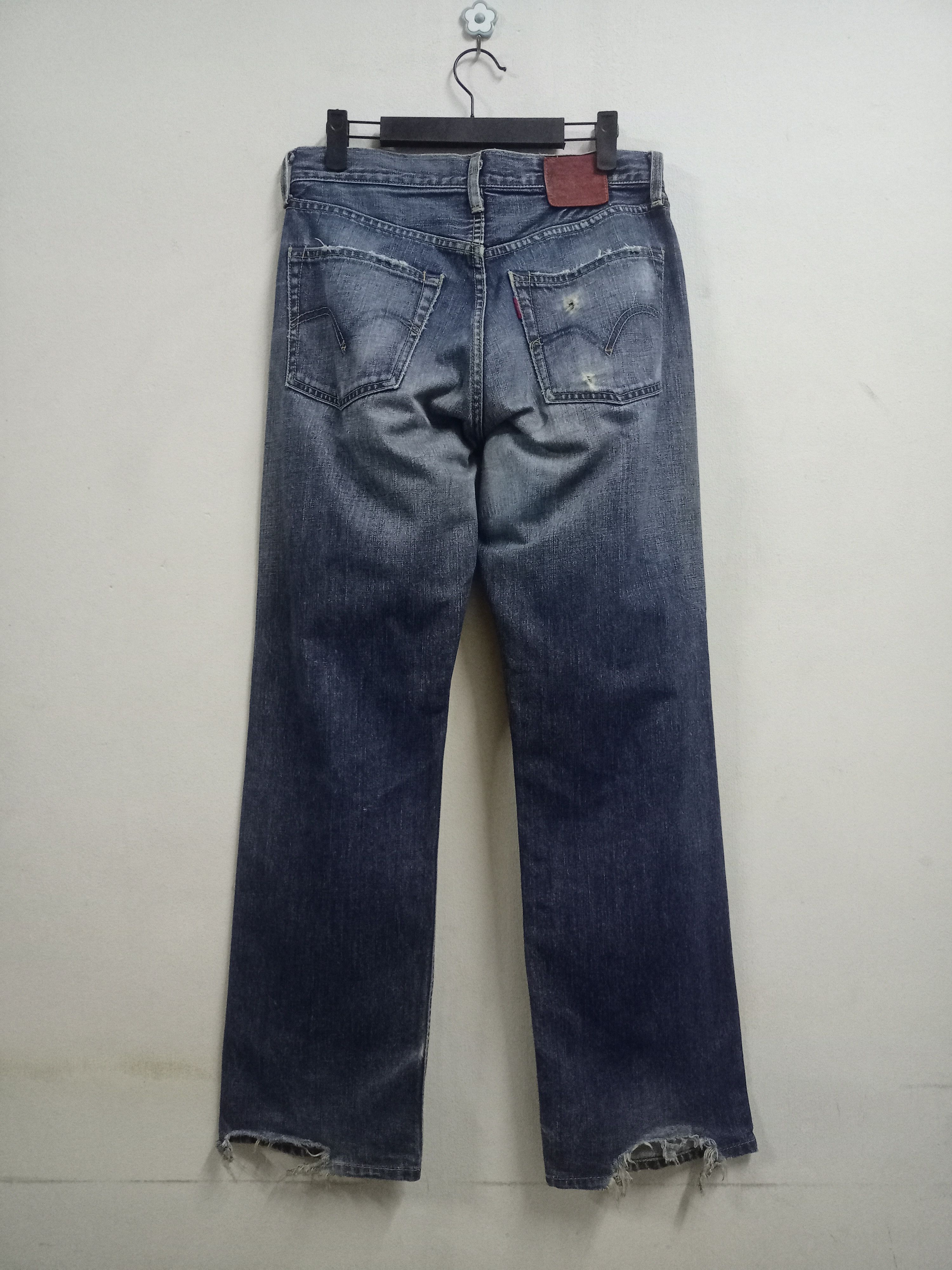 Levi's × Levi's Vintage Clothing Vintage 90s Levis 503 Sanforized Distressed Baggy Jeans Size US 30 / EU 46 - 2 Thumbnail