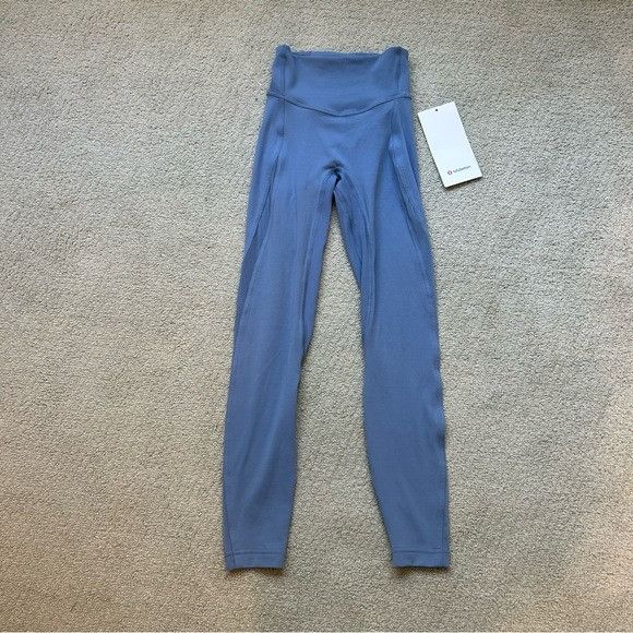 Lululemon lululemon Nulu Mesh Panels High-Rise Tight 25" Washed Denim Size 25" / US 0 / IT 36 - 2 Thumbnail