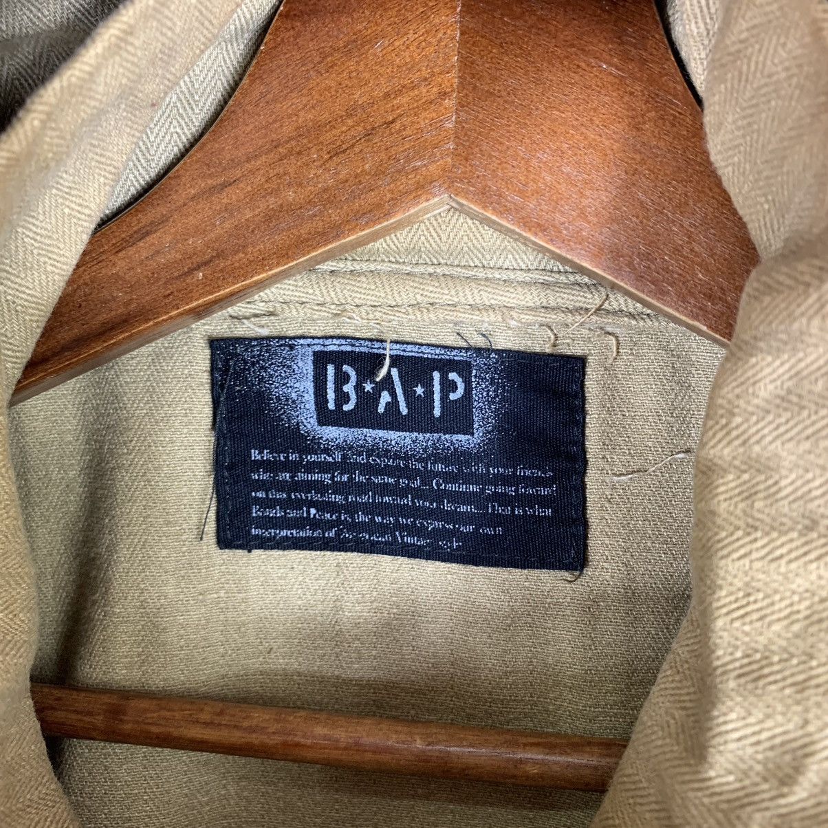 Japanese Brand × Vintage VINTAGE B.A.P MILITARY STYLE PATCH WORK HOODIE DENIM JACKET Size US M / EU 48-50 / 2 - 14 Thumbnail