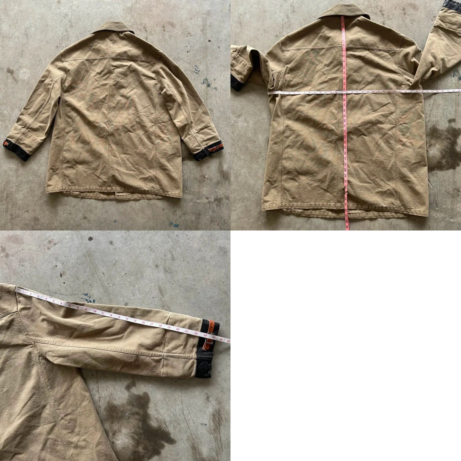 Polo Ralph Lauren VINTAGE Polo by Ralph Lauren Fireman Jacket Leather Cuffs Size 2XL Cream Cotton Men Regular XXL RARE Size US XXL / EU 58 / 5 - 8 Thumbnail