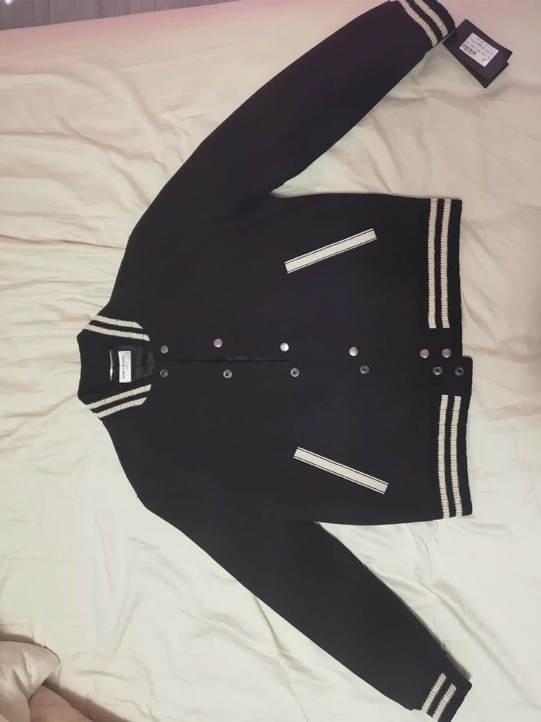 Saint Laurent Paris Saint Laurent Paris Wool Signature Baseball Jacket-2506 Size US M / EU 48-50 / 2 - 7 Thumbnail