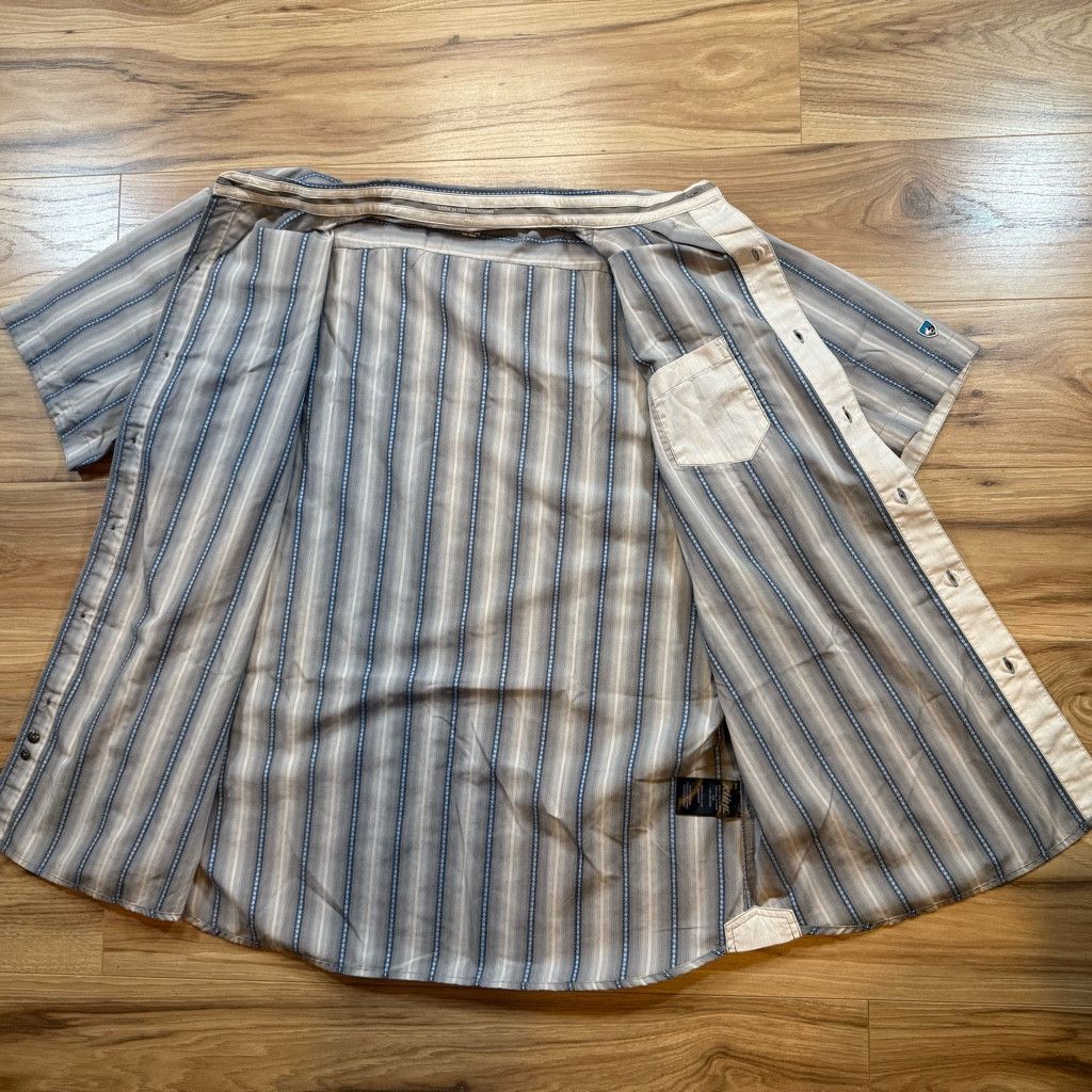 Other KÜHL Men’s XL Short Sleeve Striped Button Up Shirt Size US XL / EU 56 / 4 - 6 Thumbnail