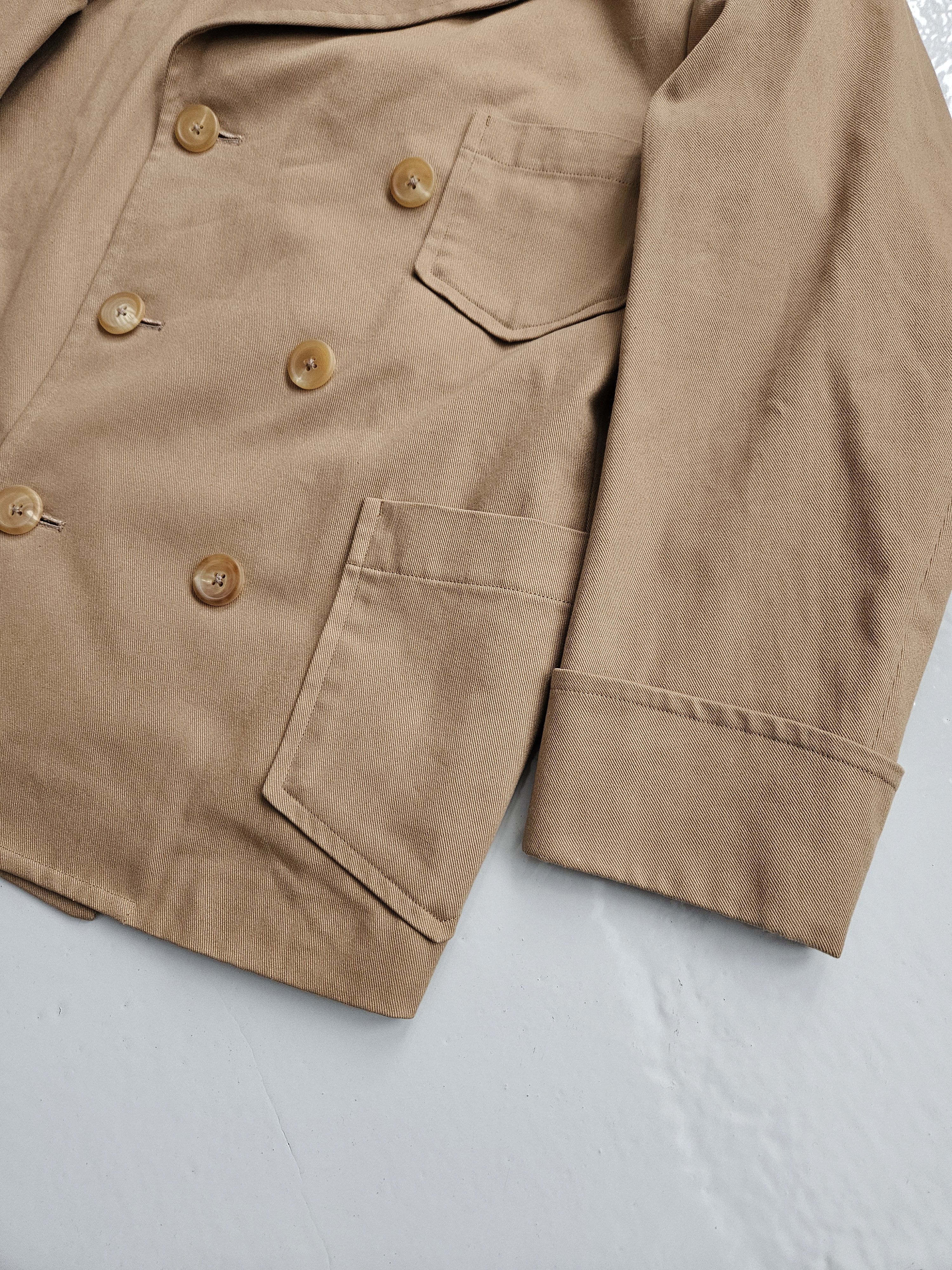 Y's for Men Yohji Yamamoto Y's double breasted reefer jacket peacoat Size US M / EU 48-50 / 2 - 6 Thumbnail