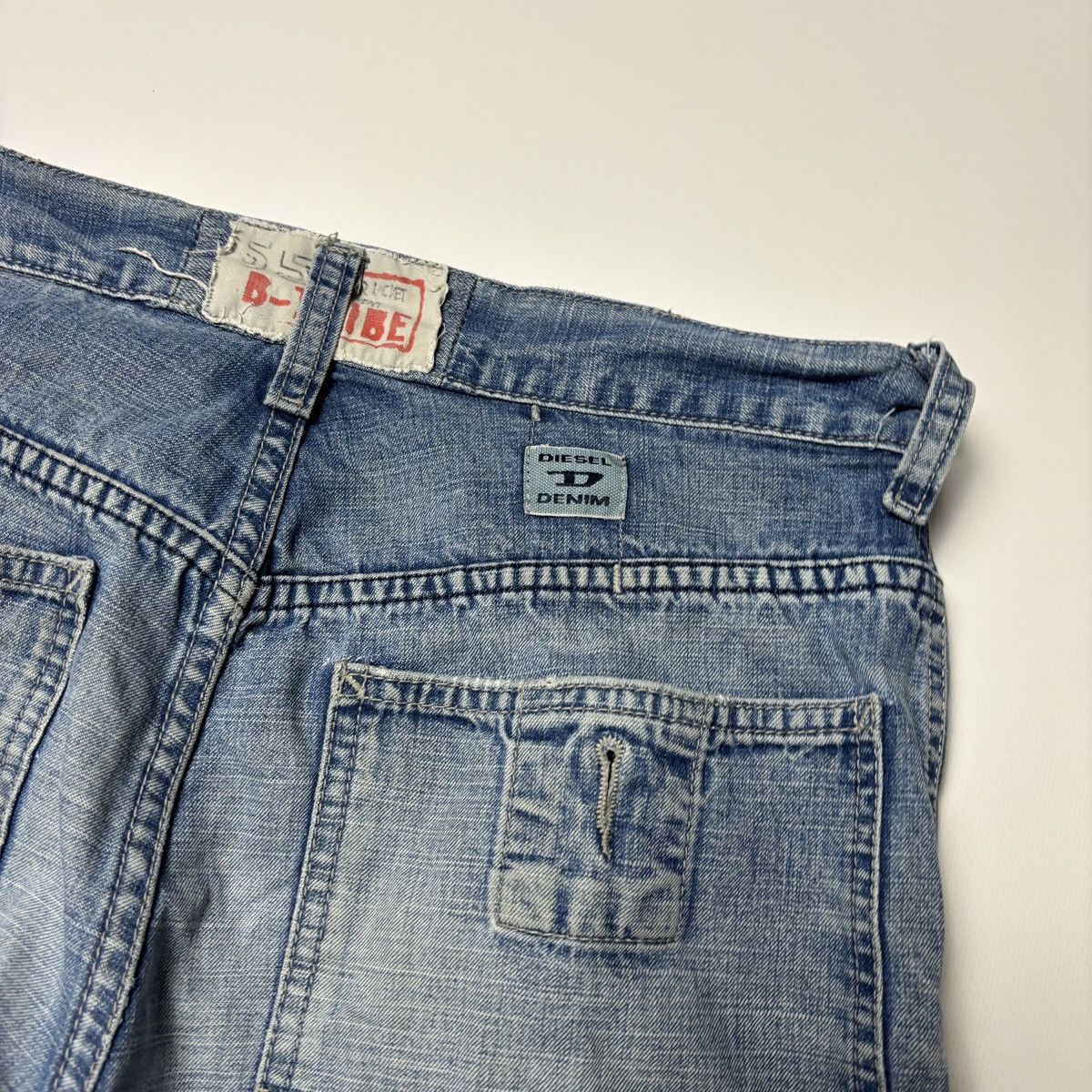 Diesel × If Six Was Nine × Japanese Brand DIESEL VINTAGE GRUNGE KNEE DISTRESSED JEANS Y2K AVANTGARDE Size US 27 - 5 Thumbnail