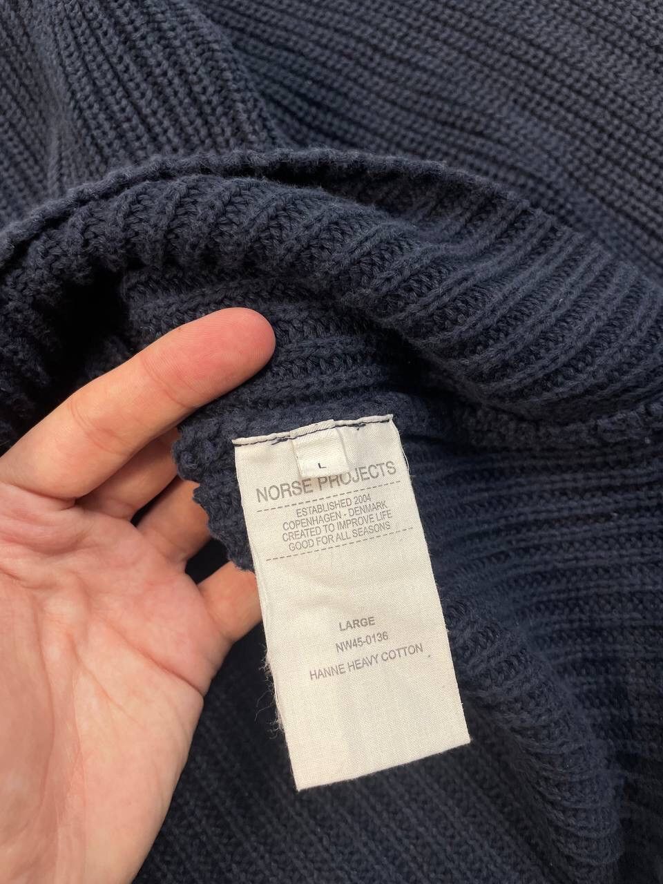 Norse Projects Norse Projects Baggy Cropped Heavy Cotton Knit Sweater Y2K Size US L / EU 52-54 / 3 - 6 Thumbnail