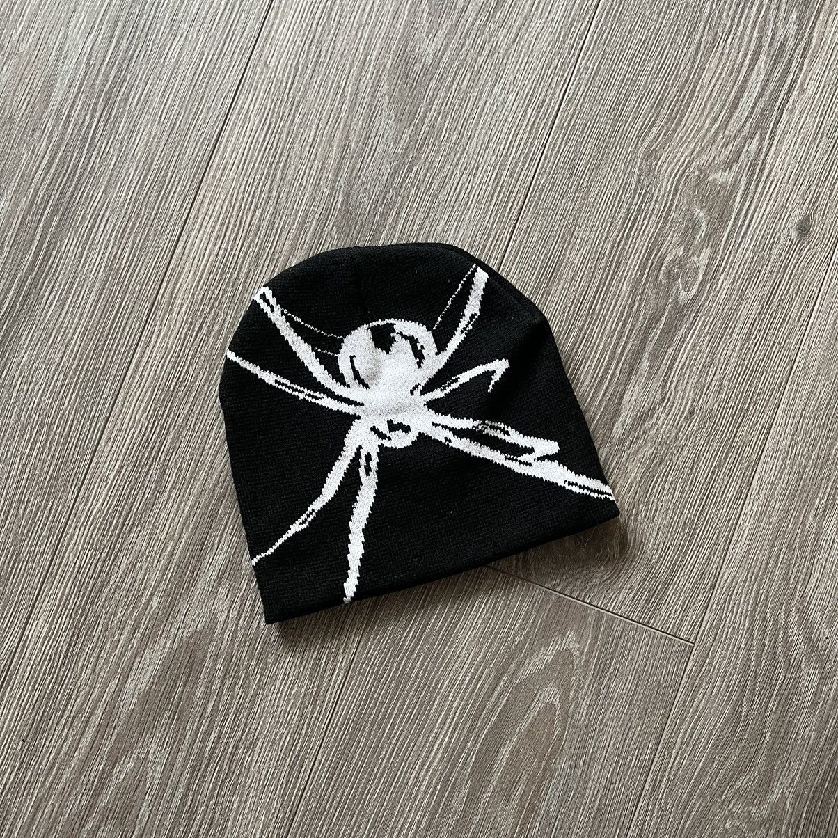 Japanese Brand × Vintage 🕷️Spider Web Beanie Hat y2k Size ONE SIZE - 2 Thumbnail