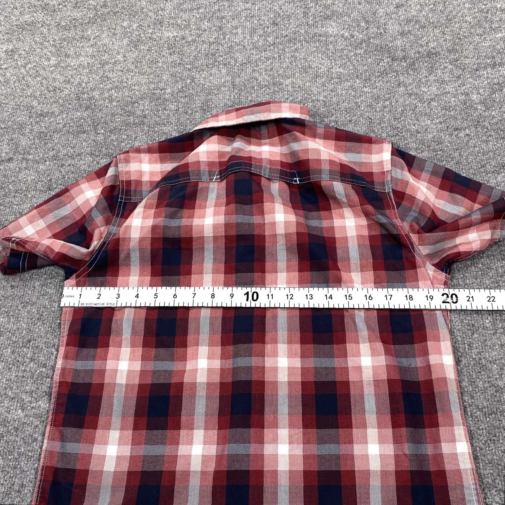 Wrangler Wrangler Shirt Mens Small Red Plaid Short Sleeve Button Up Stretch Casual Wear Size US S / EU 44-46 / 1 - 6 Thumbnail